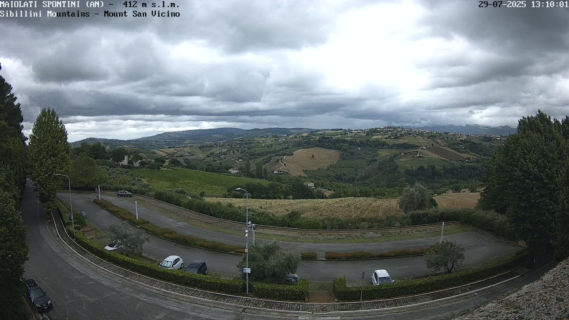 Mount Sibillini & San Vicino Live Cam - Maiolati Spontini, Marche, Italy