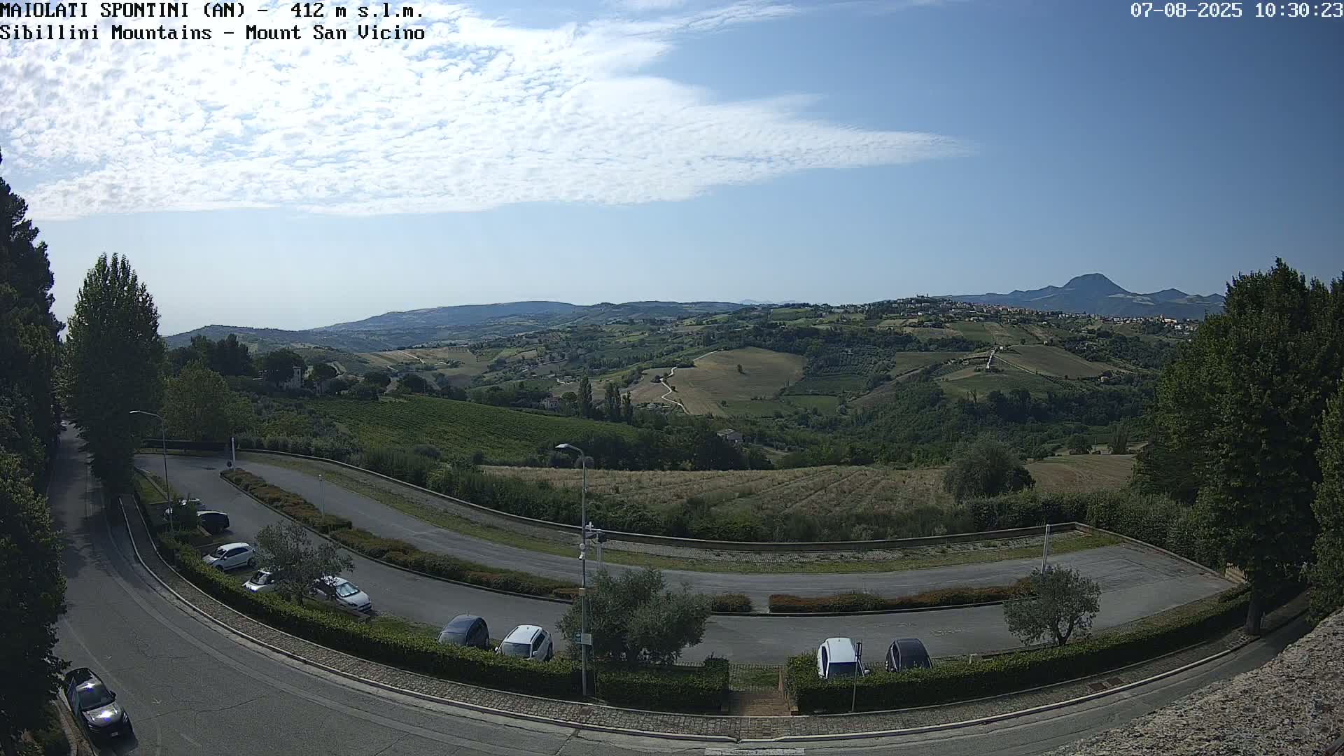 Mount Sibillini & San Vicino Live Cam - Maiolati Spontini, Marche, Italy