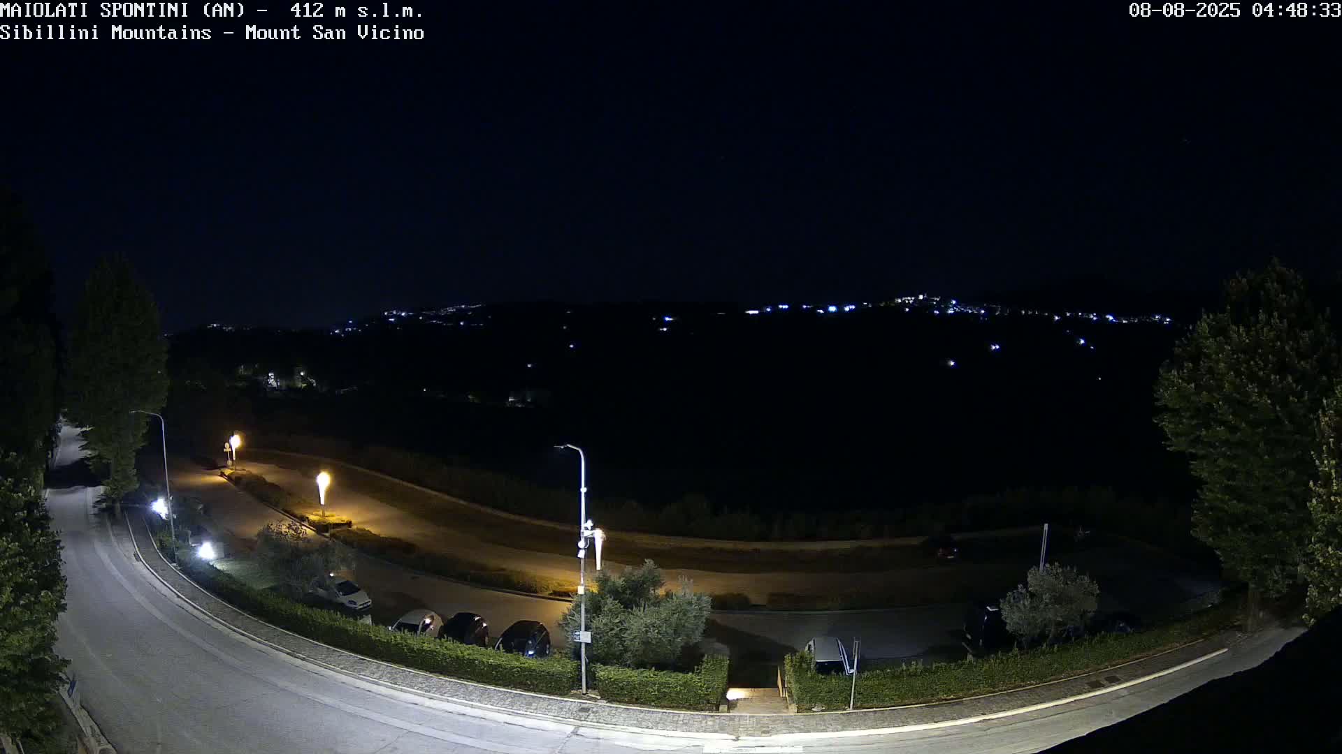 Mount Sibillini & San Vicino Live Cam - Maiolati Spontini, Marche, Italy