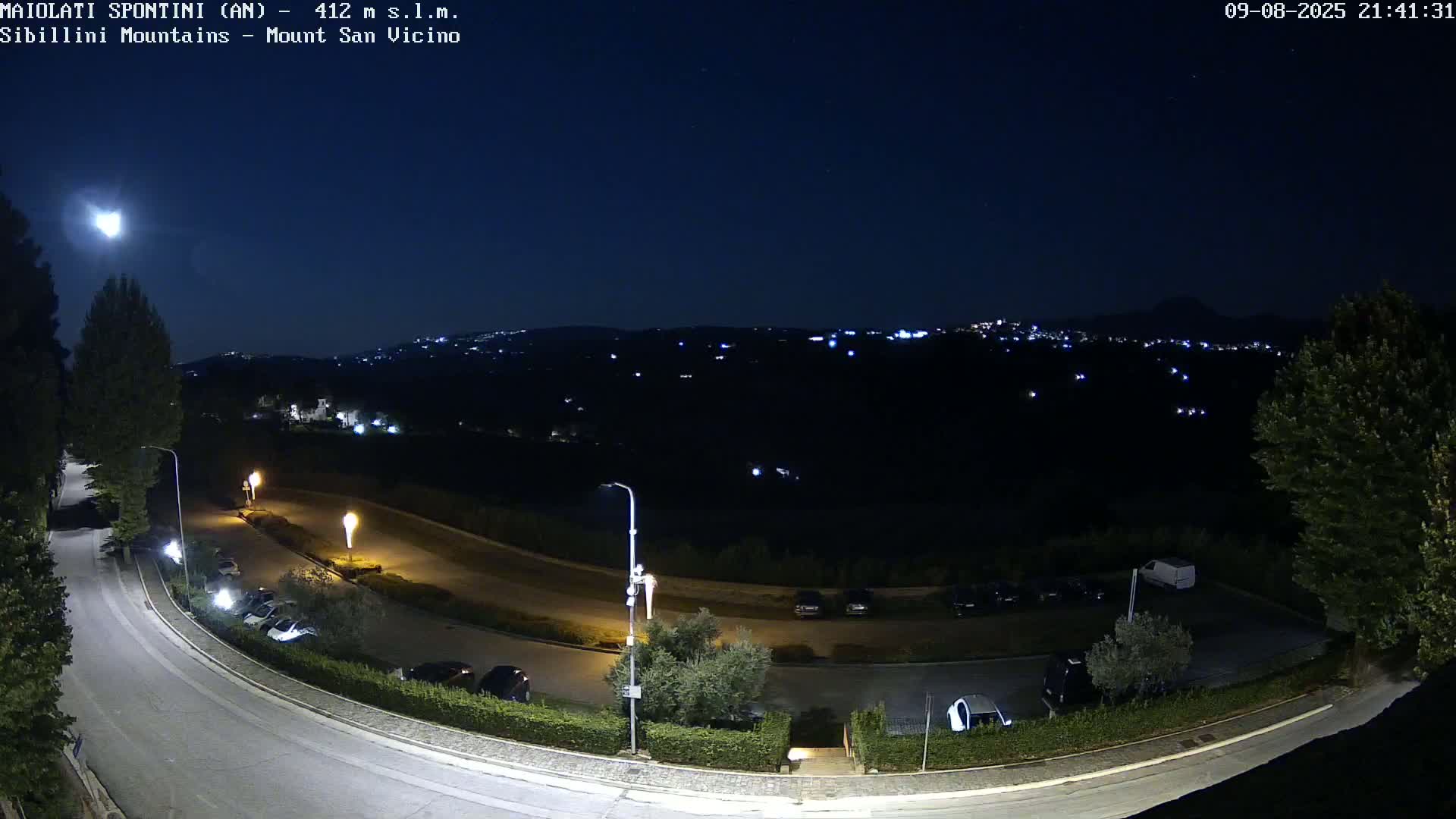 Mount Sibillini & San Vicino Live Cam - Maiolati Spontini, Marche, Italy