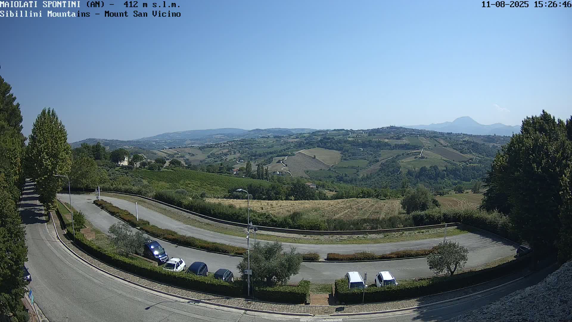 Mount Sibillini & San Vicino Live Cam - Maiolati Spontini, Marche, Italy