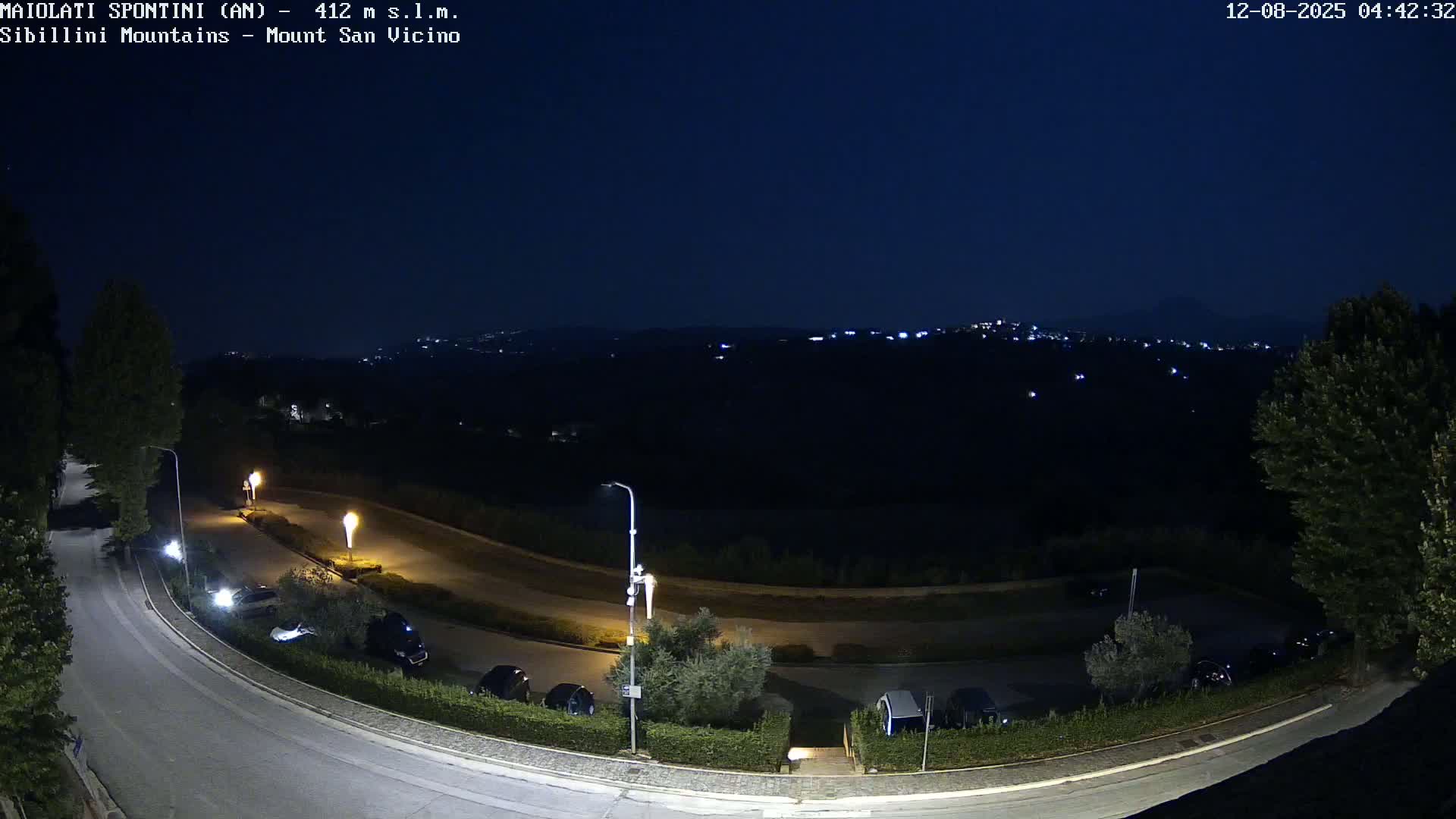 Mount Sibillini & San Vicino Live Cam - Maiolati Spontini, Marche, Italy