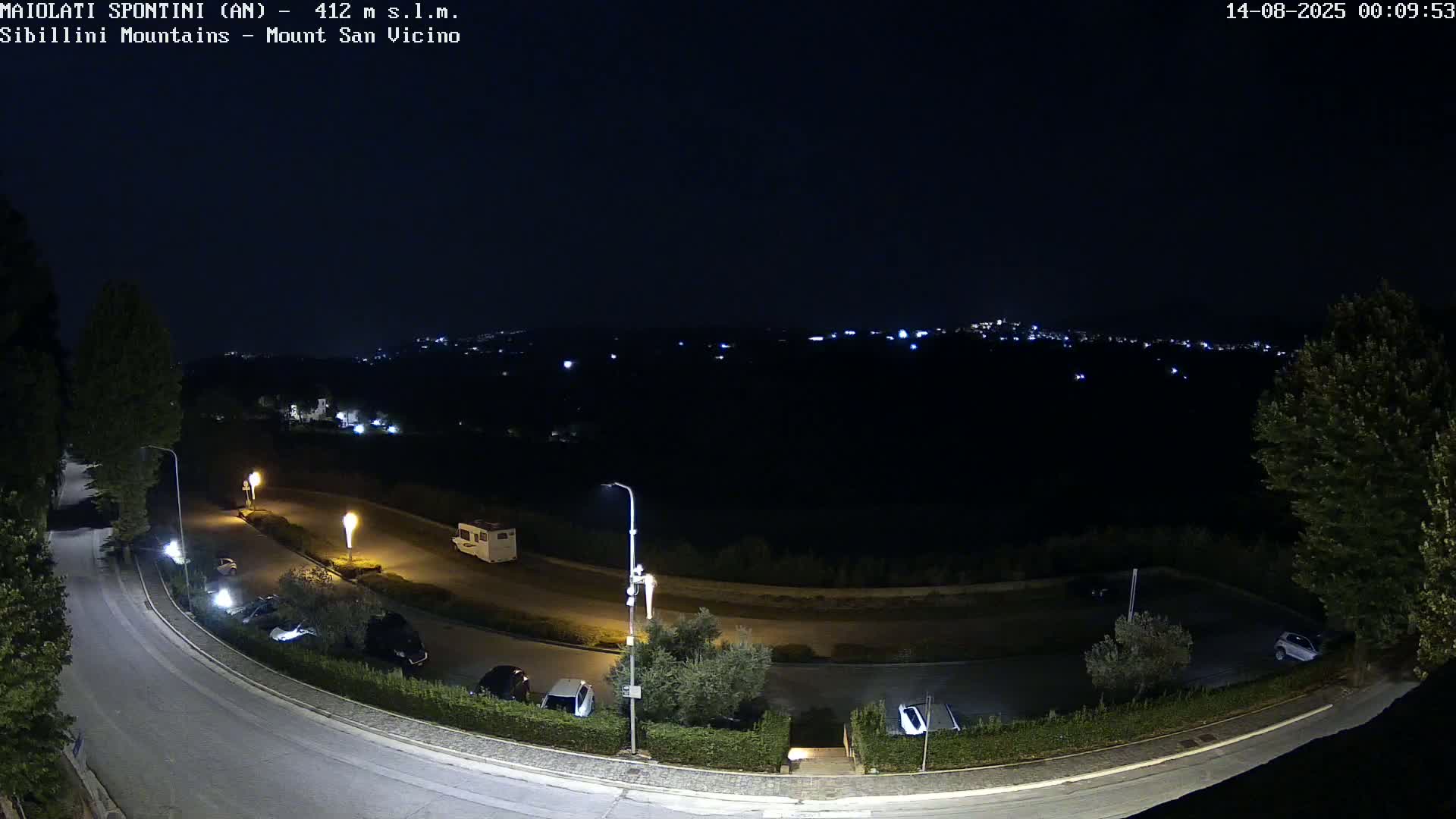 Mount Sibillini & San Vicino Live Cam - Maiolati Spontini, Marche, Italy