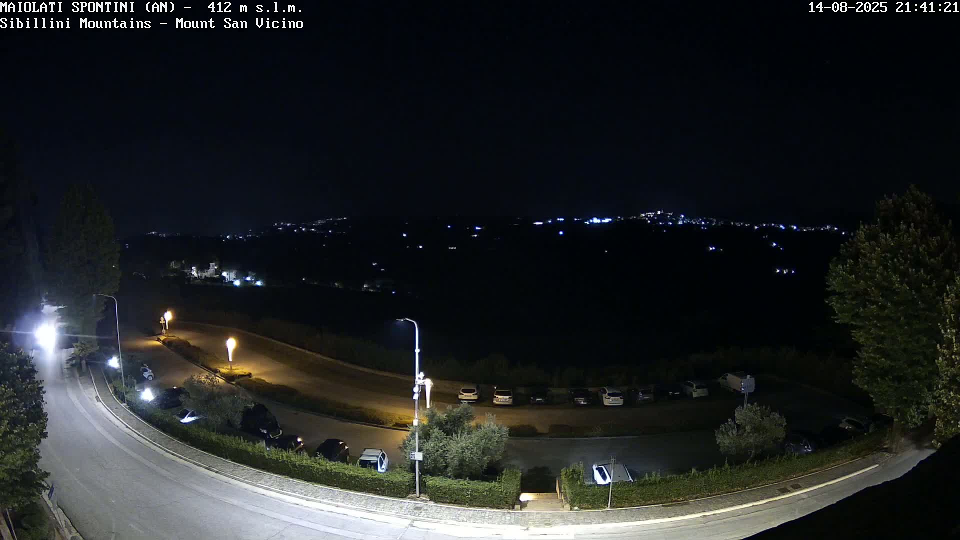 Mount Sibillini & San Vicino Live Cam - Maiolati Spontini, Marche, Italy