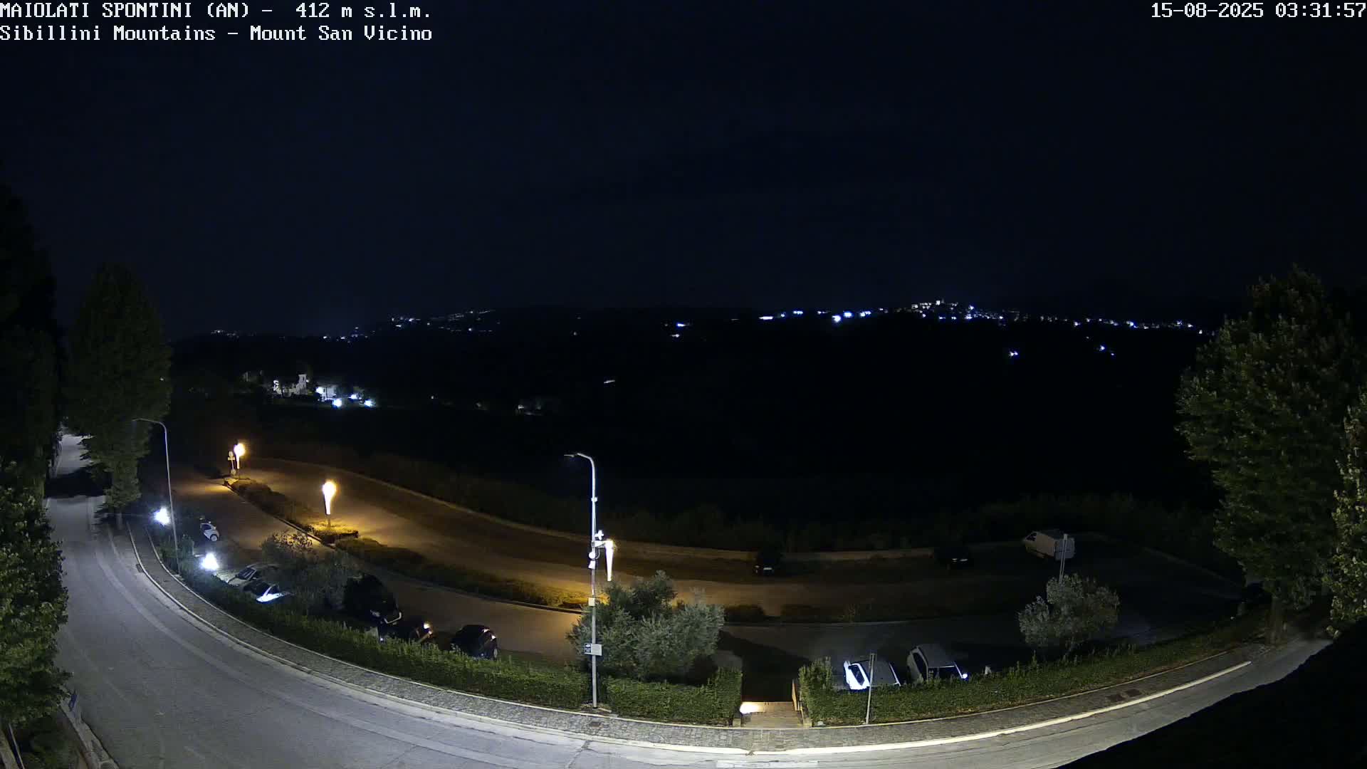 Mount Sibillini & San Vicino Live Cam - Maiolati Spontini, Marche, Italy