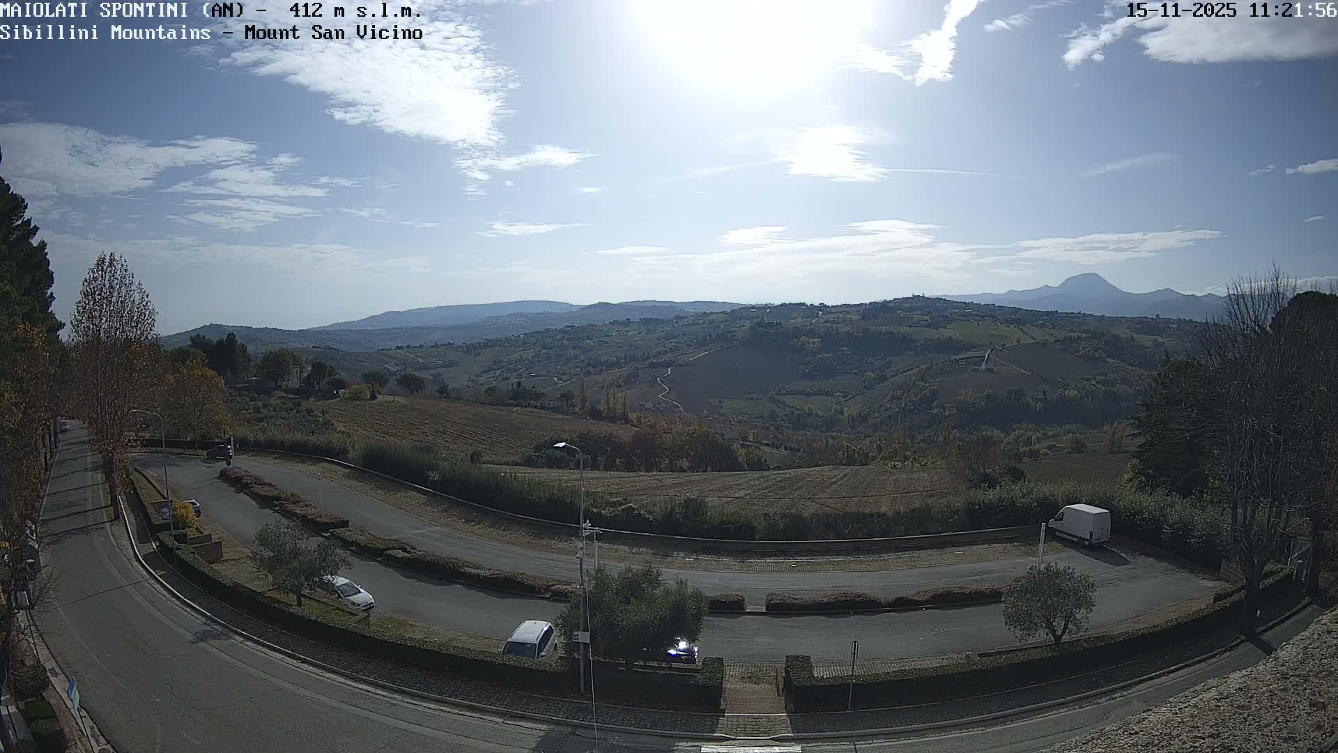 Mount Sibillini & San Vicino Live Cam - Maiolati Spontini, Marche, Italy