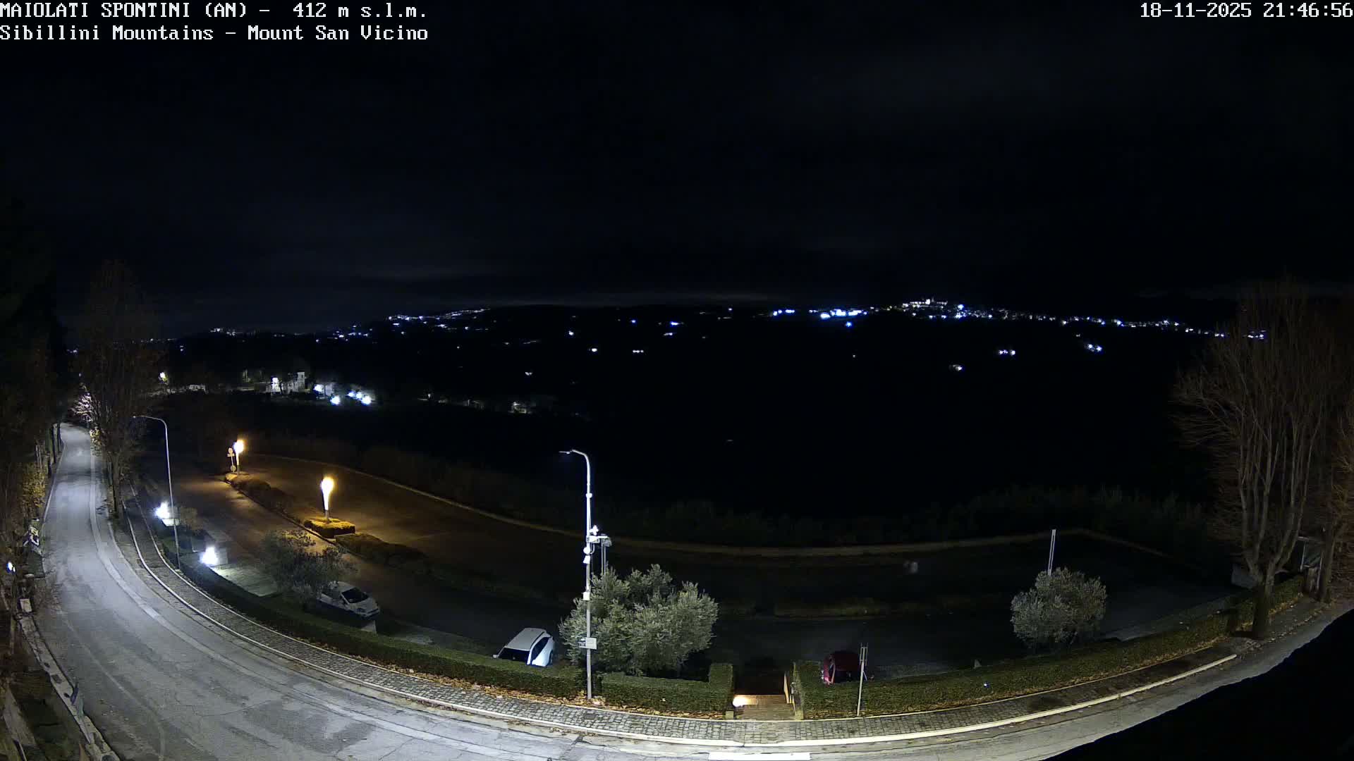 Mount Sibillini & San Vicino Live Cam - Maiolati Spontini, Marche, Italy