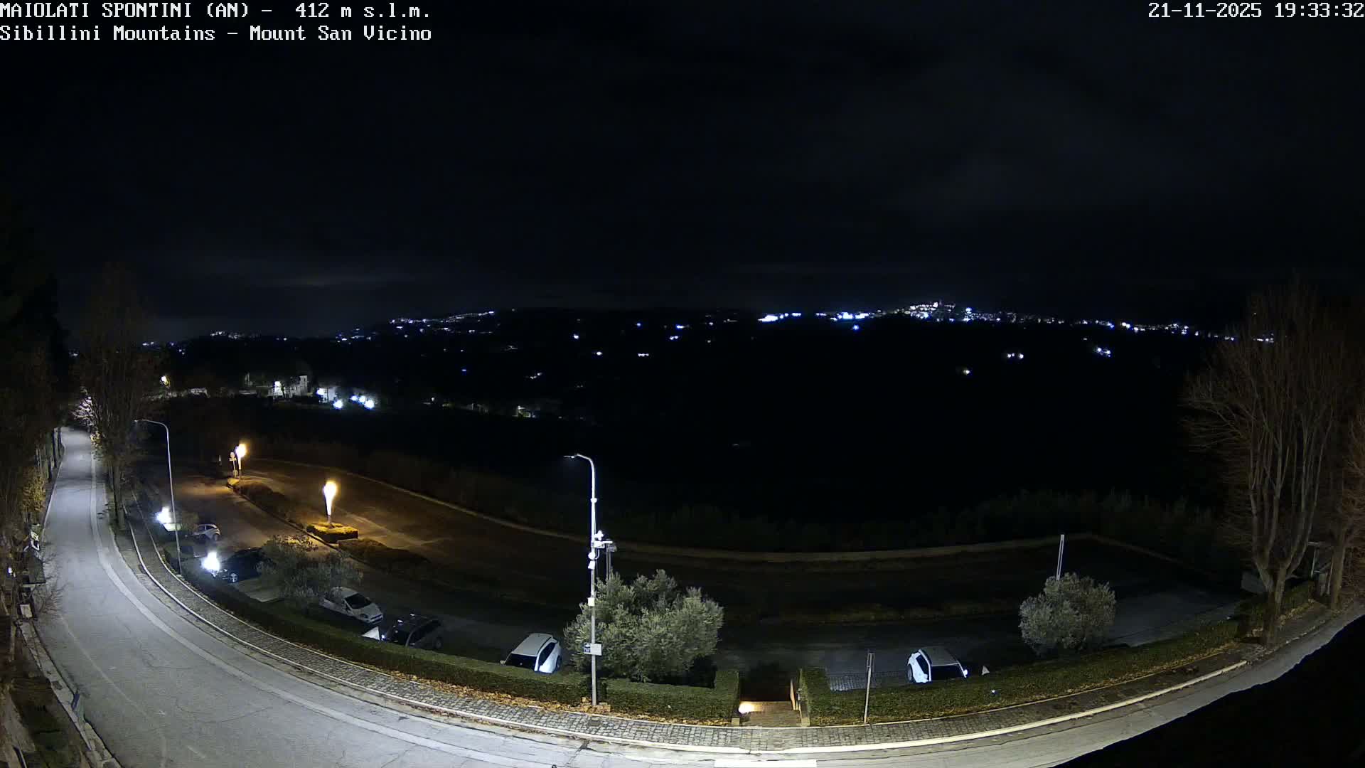 Mount Sibillini & San Vicino Live Cam - Maiolati Spontini, Marche, Italy