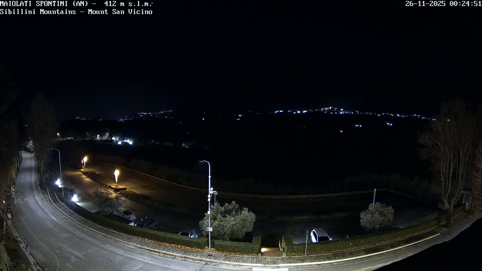 Mount Sibillini & San Vicino Live Cam - Maiolati Spontini, Marche, Italy
