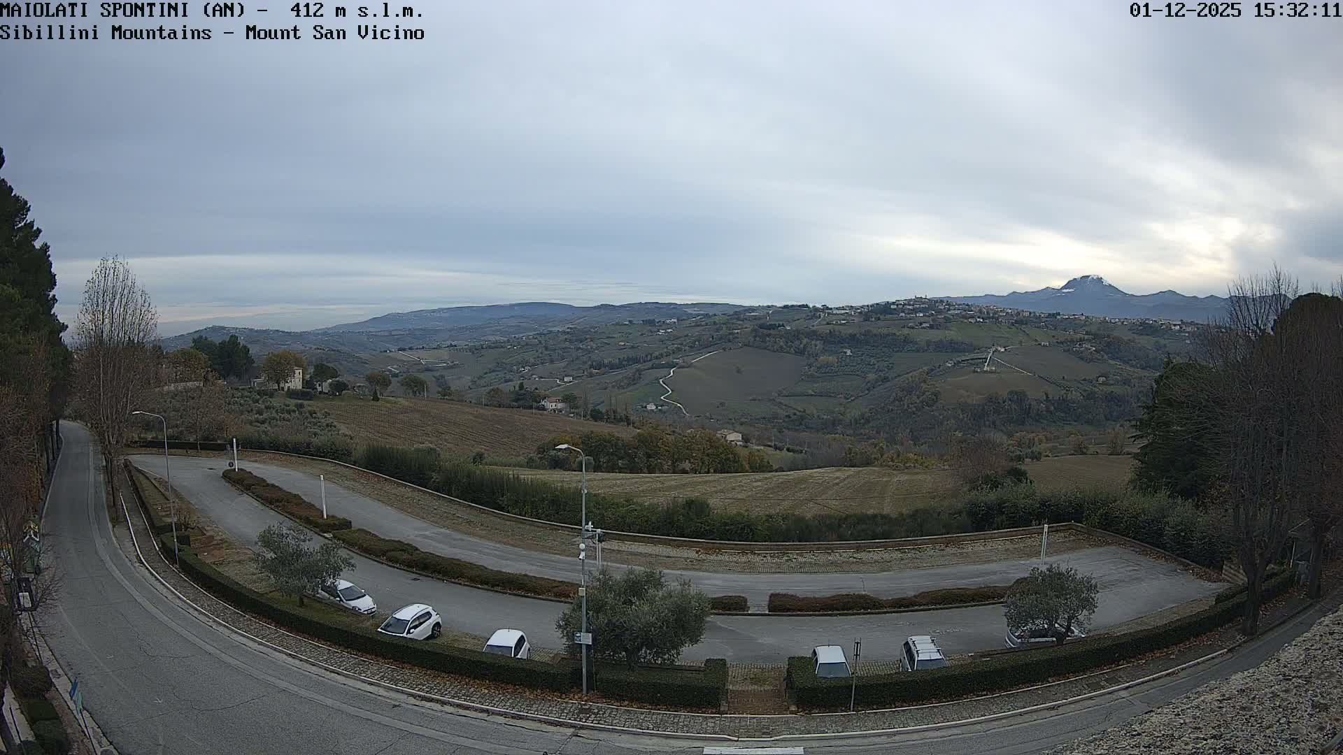Mount Sibillini & San Vicino Live Cam - Maiolati Spontini, Marche, Italy
