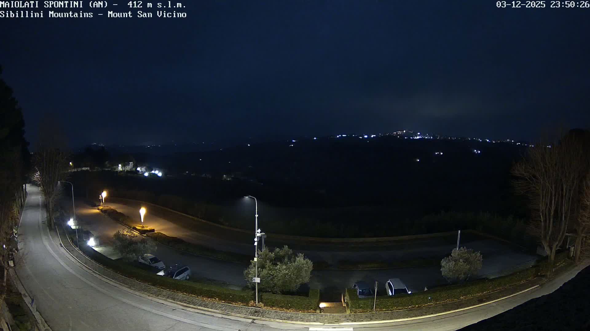 Mount Sibillini & San Vicino Live Cam - Maiolati Spontini, Marche, Italy