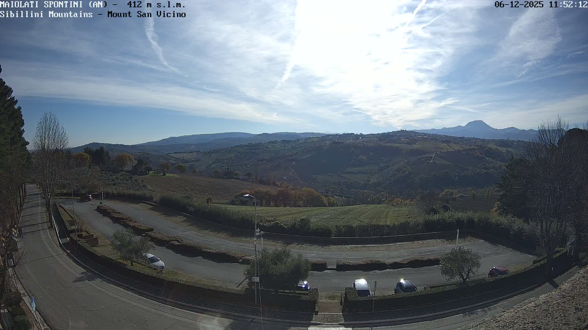 Mount Sibillini & San Vicino Live Cam - Maiolati Spontini, Marche, Italy