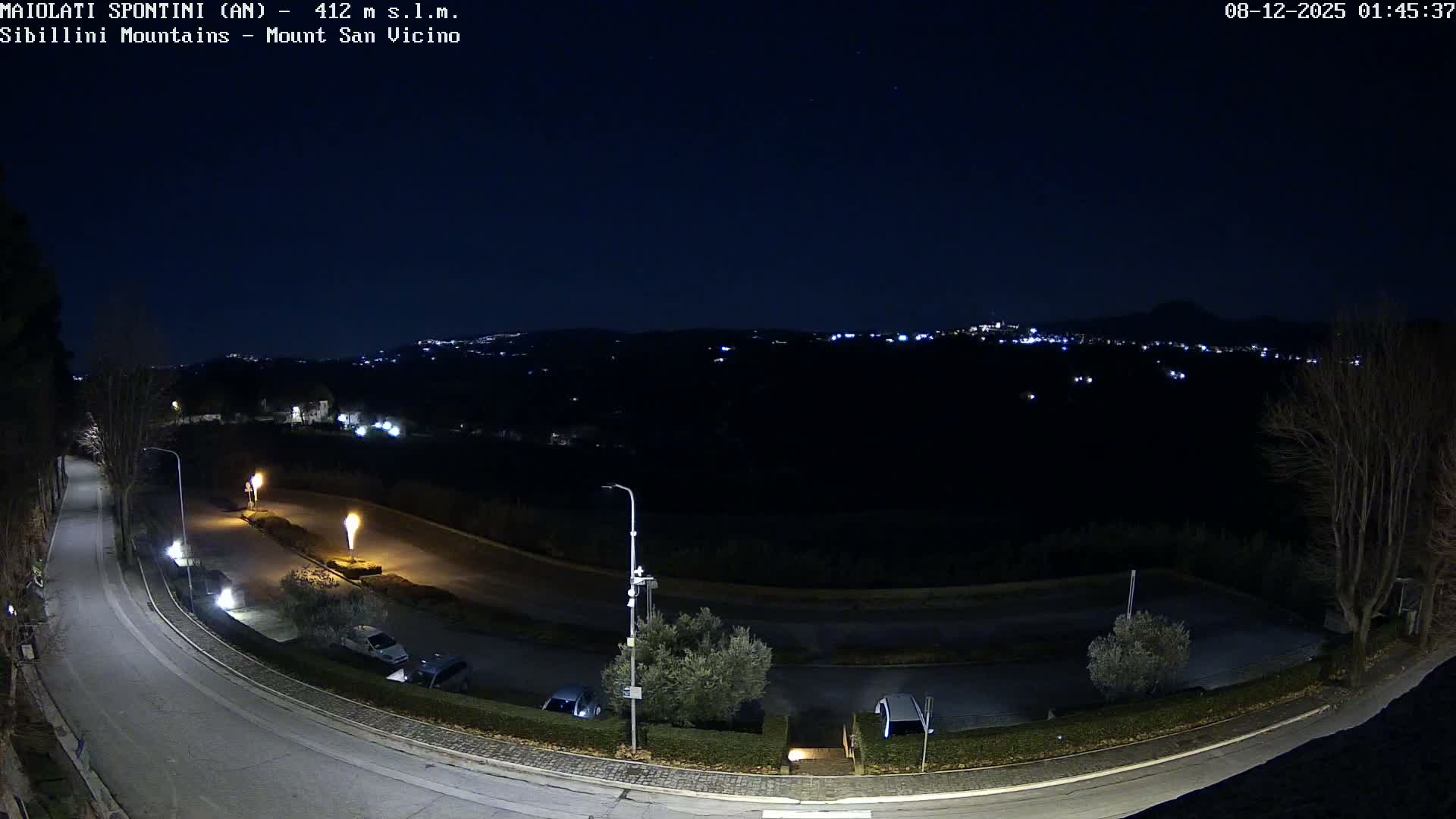 Mount Sibillini & San Vicino Live Cam - Maiolati Spontini, Marche, Italy