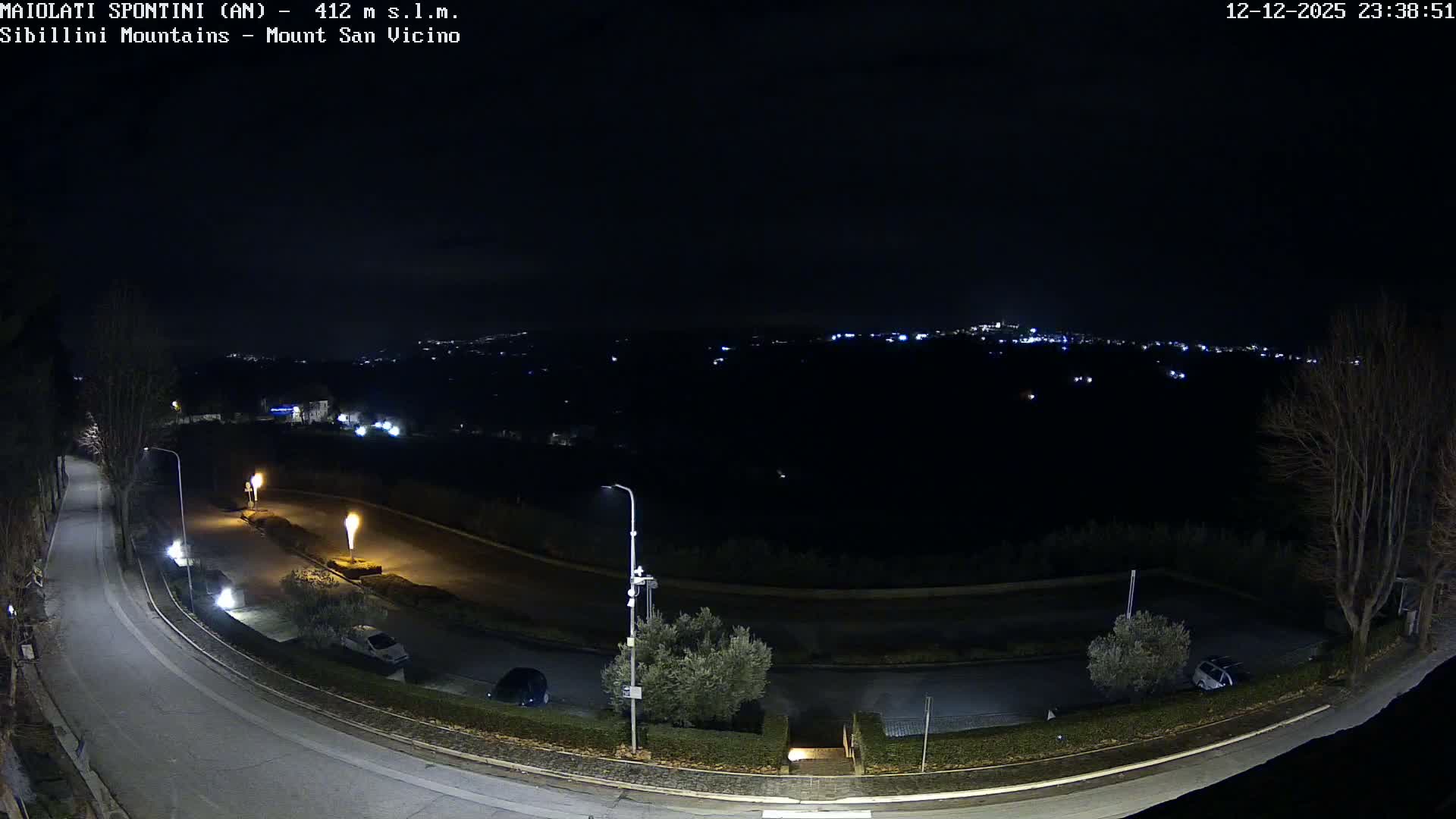 Mount Sibillini & San Vicino Live Cam - Maiolati Spontini, Marche, Italy