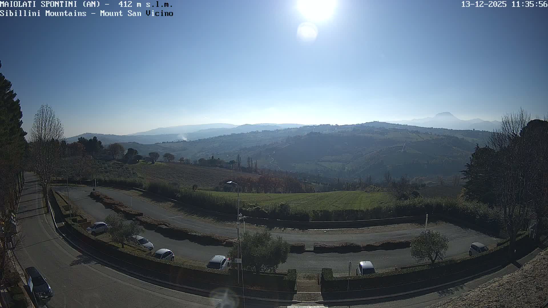 Mount Sibillini & San Vicino Live Cam - Maiolati Spontini, Marche, Italy