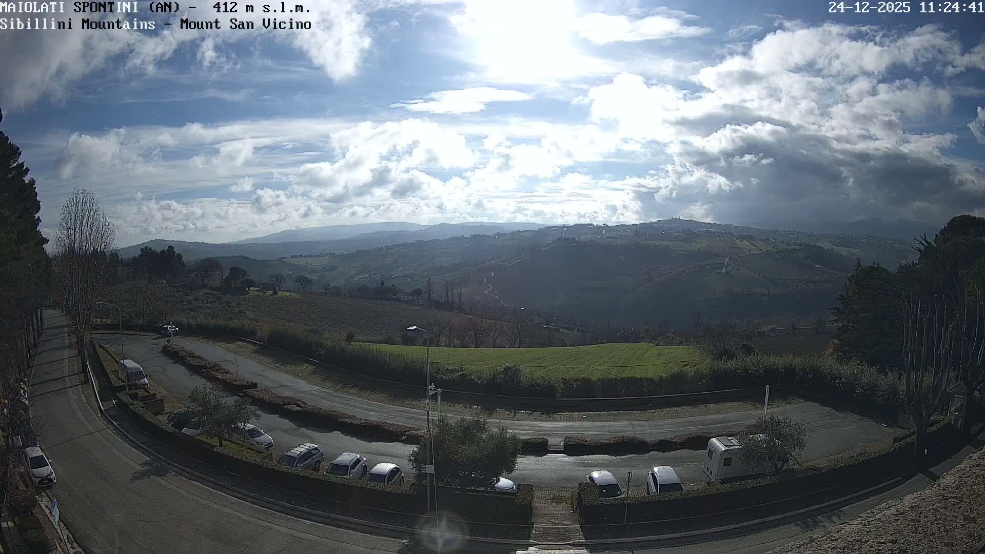 Mount Sibillini & San Vicino Live Cam - Maiolati Spontini, Marche, Italy