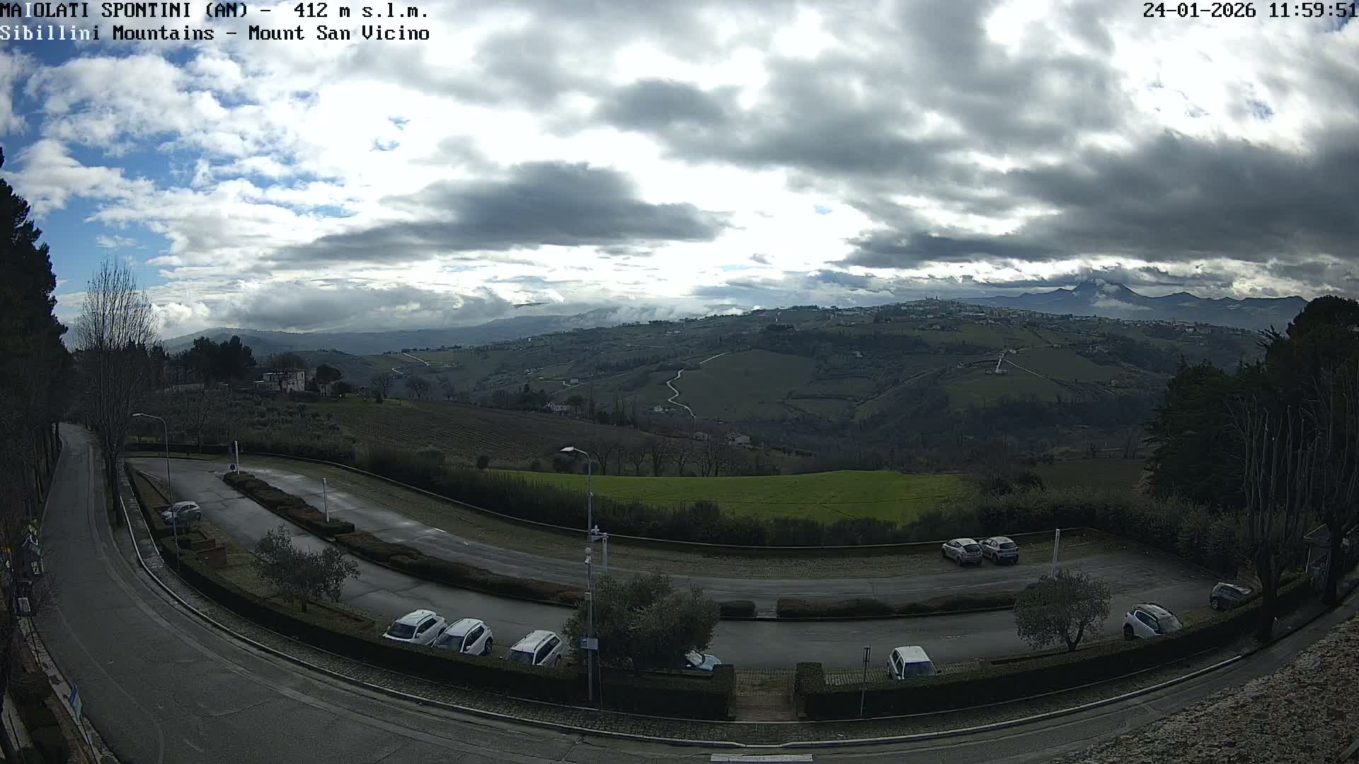 Mount Sibillini & San Vicino Live Cam - Maiolati Spontini, Marche, Italy