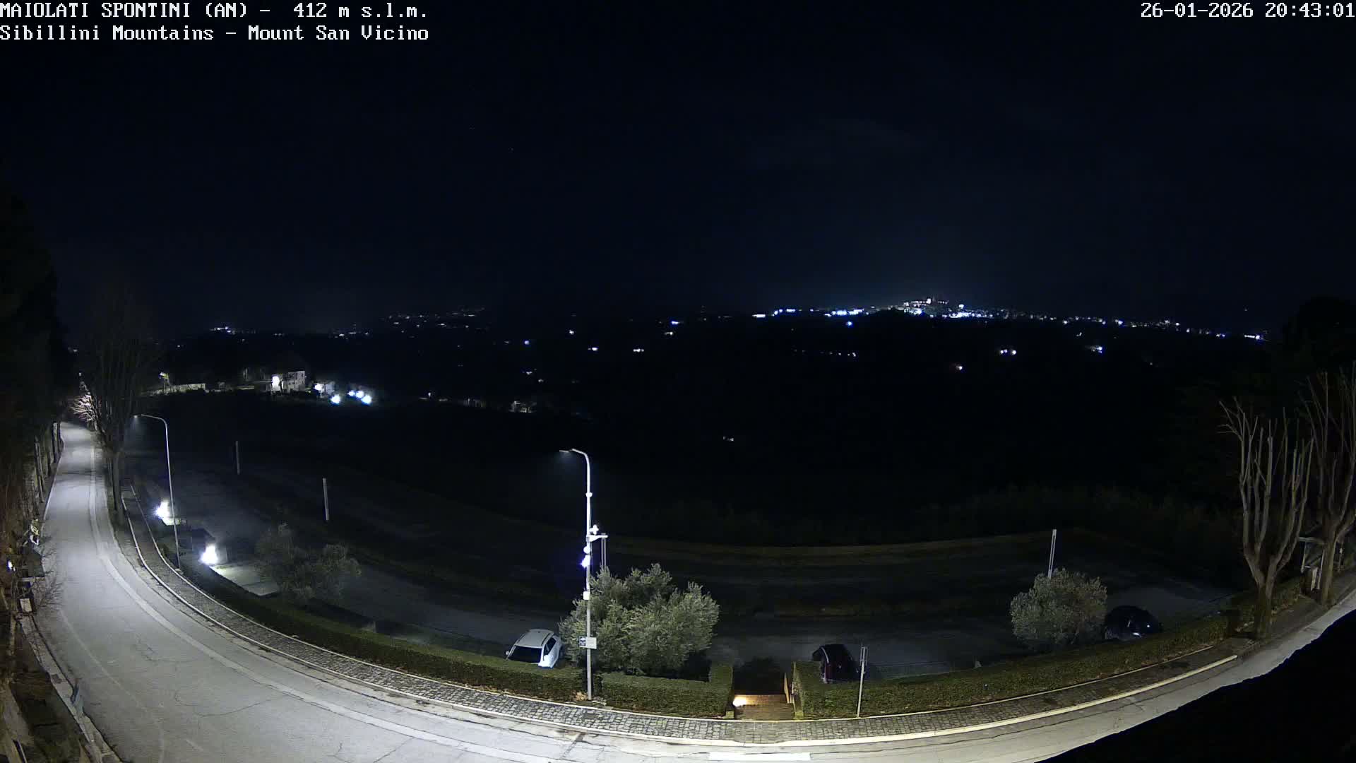 Mount Sibillini & San Vicino Live Cam - Maiolati Spontini, Marche, Italy