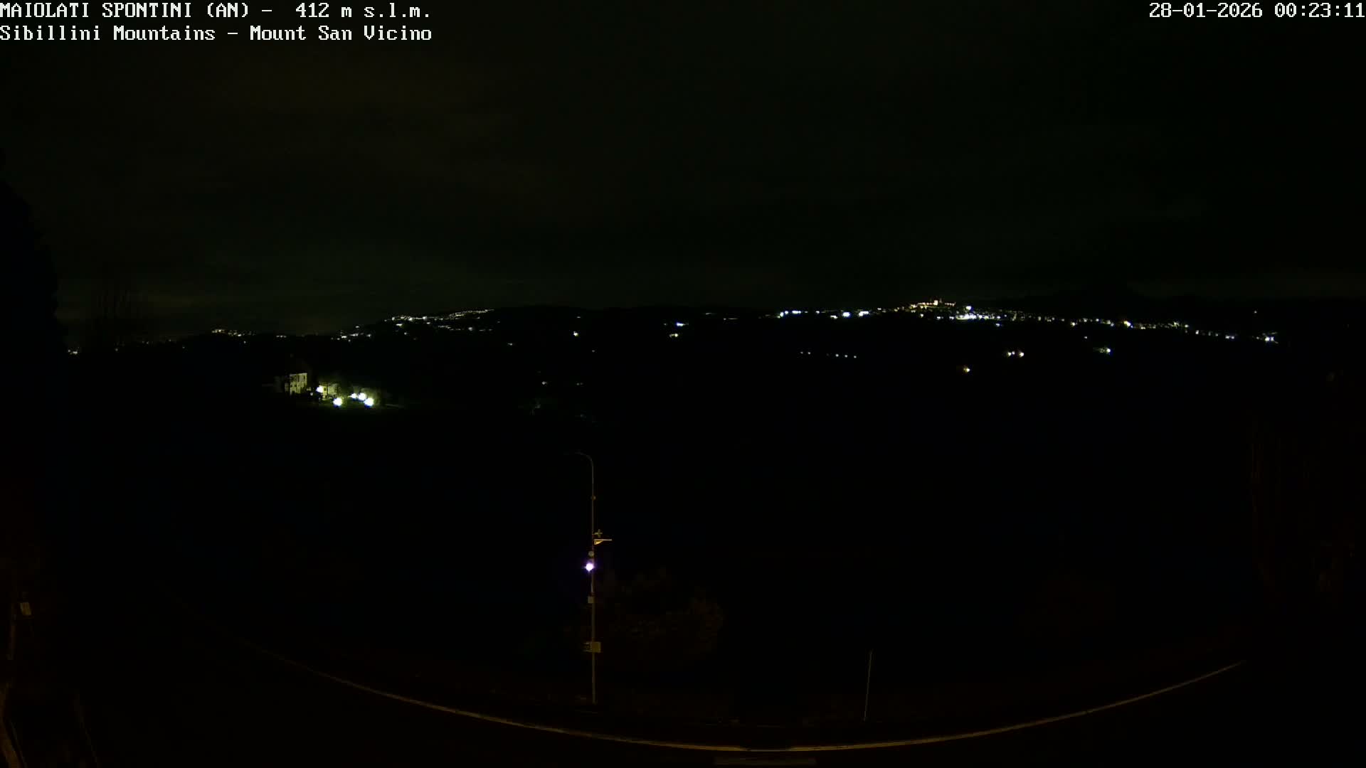 Mount Sibillini & San Vicino Live Cam - Maiolati Spontini, Marche, Italy