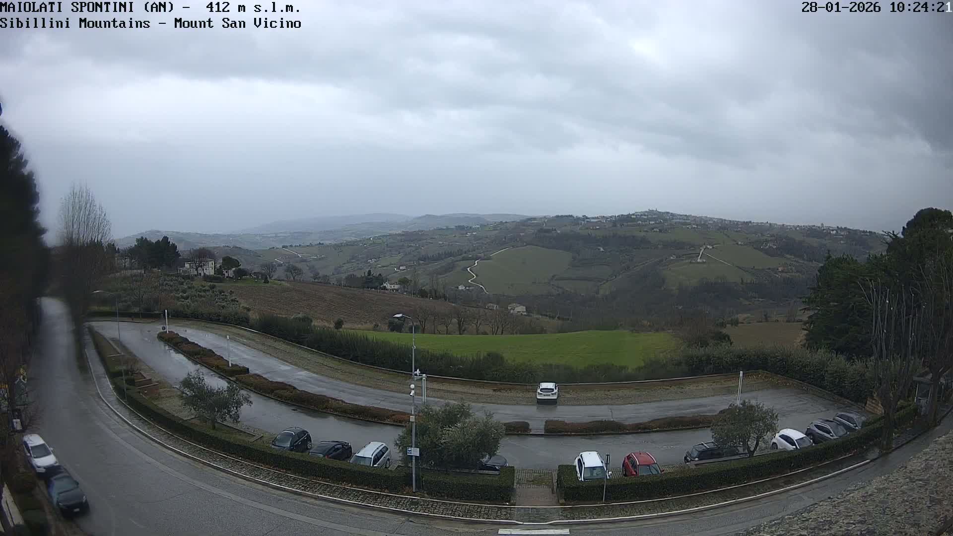 Mount Sibillini & San Vicino Live Cam - Maiolati Spontini, Marche, Italy