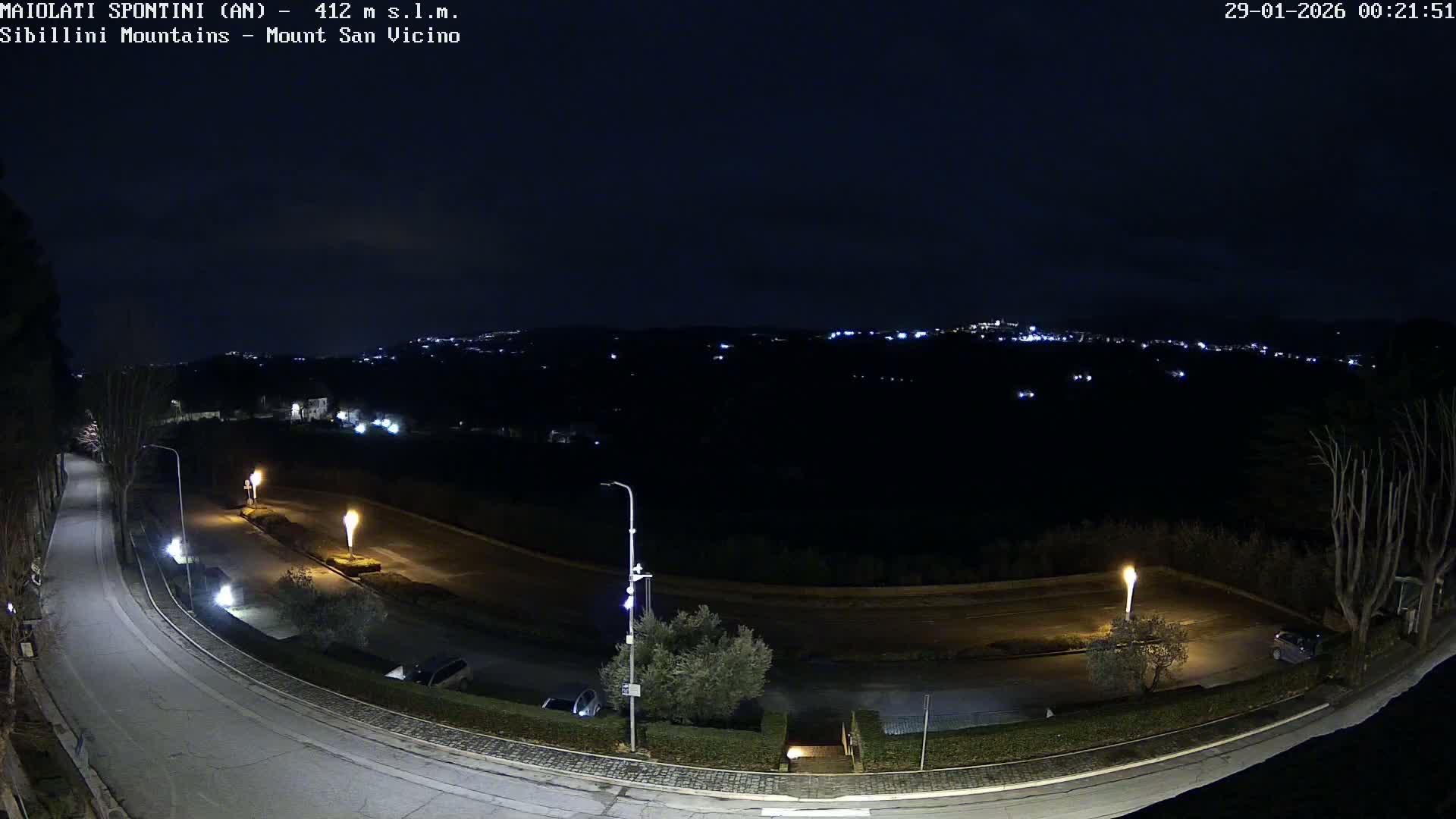 Mount Sibillini & San Vicino Live Cam - Maiolati Spontini, Marche, Italy