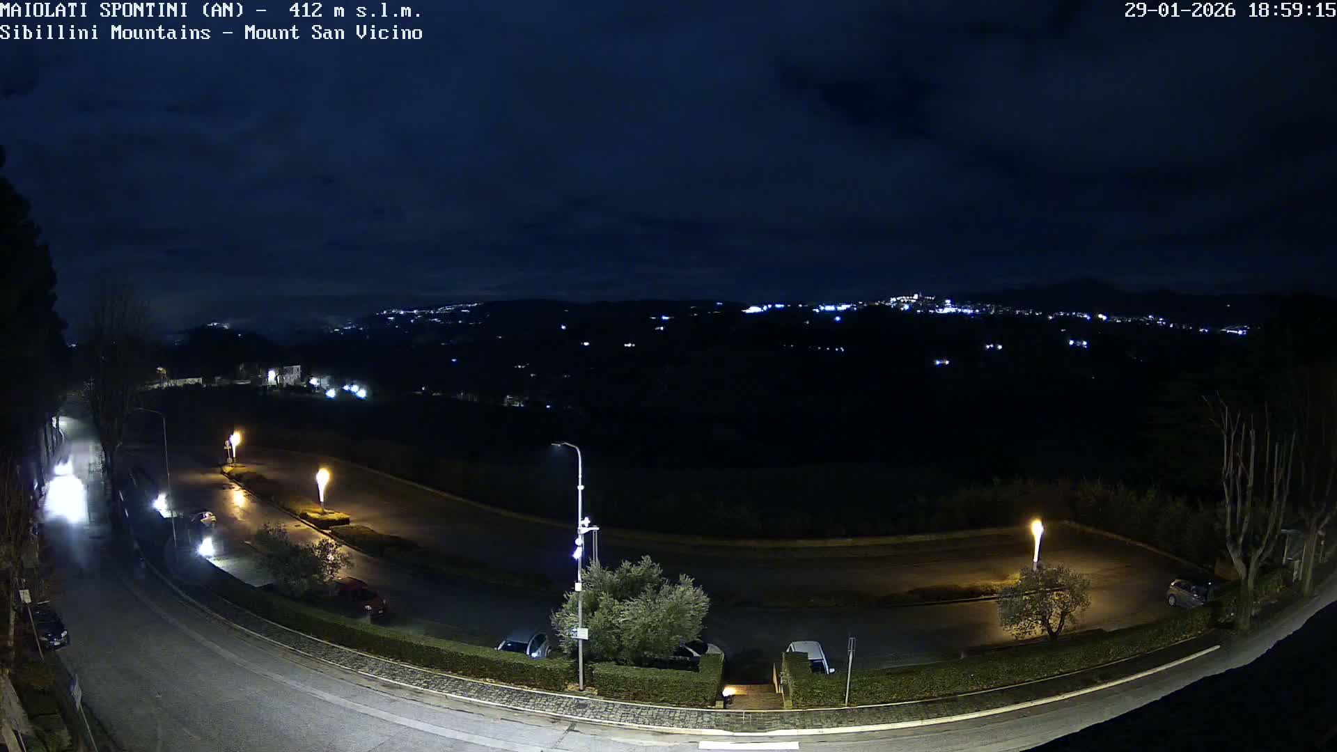 Mount Sibillini & San Vicino Live Cam - Maiolati Spontini, Marche, Italy