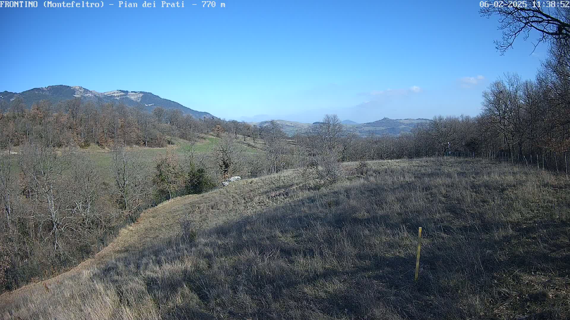 Pian dei Prati, Mount Carpegna Live Cam - Carpegna, Marche, Italy