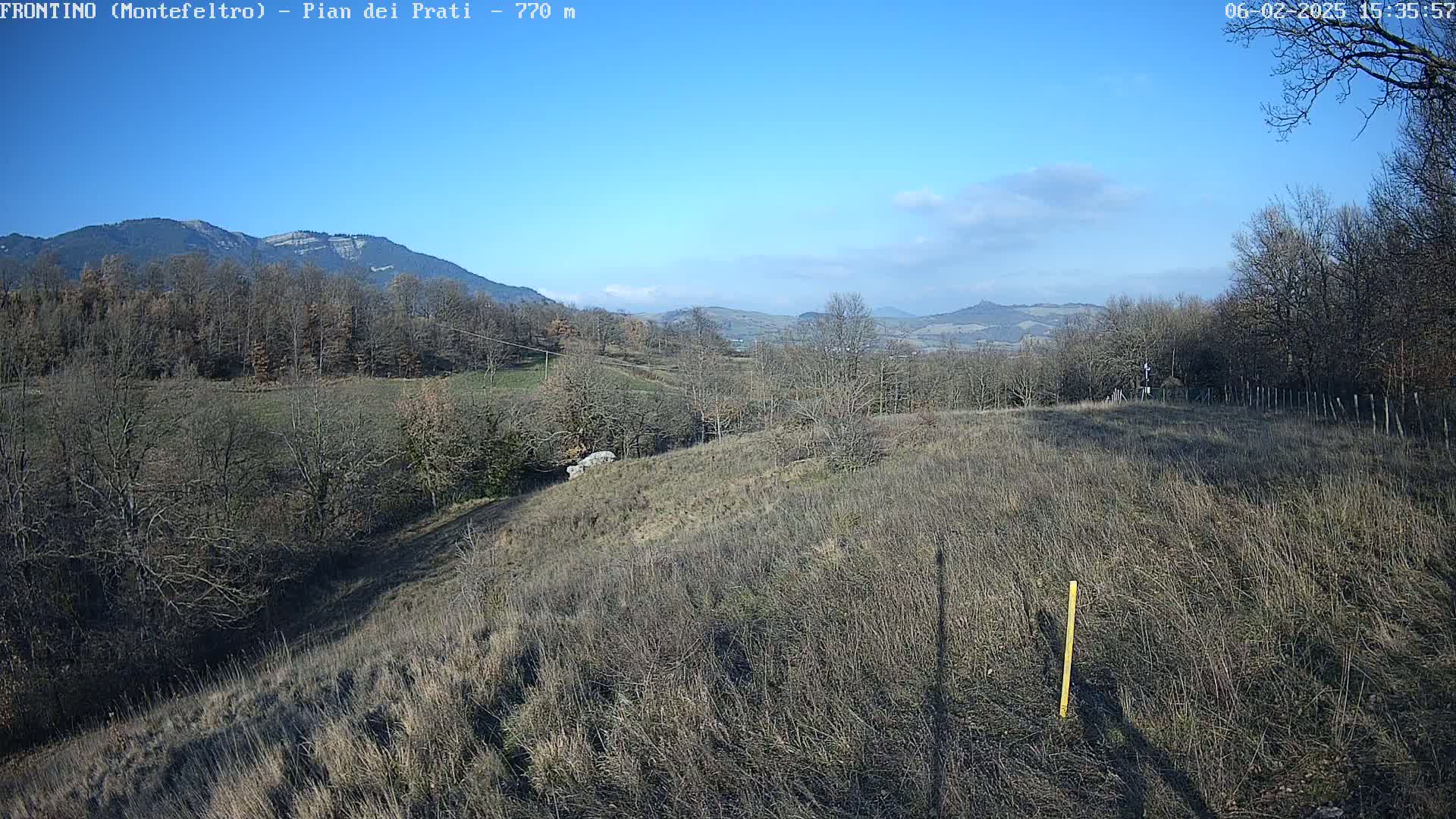 Pian dei Prati, Mount Carpegna Live Cam - Carpegna, Marche, Italy