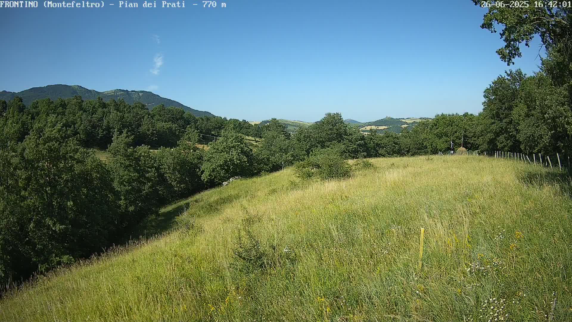 Pian dei Prati, Mount Carpegna Live Cam - Carpegna, Marche, Italy