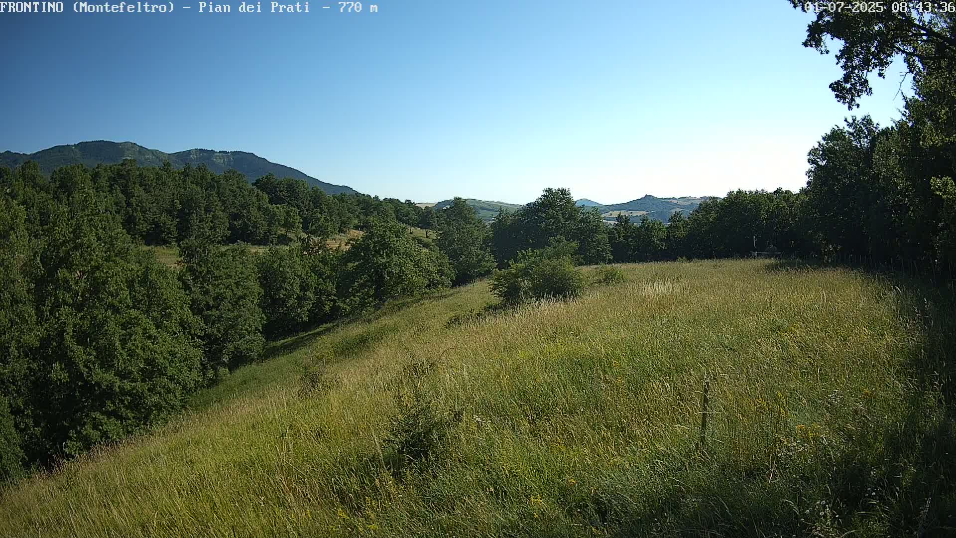 Pian dei Prati, Mount Carpegna Live Cam - Carpegna, Marche, Italy
