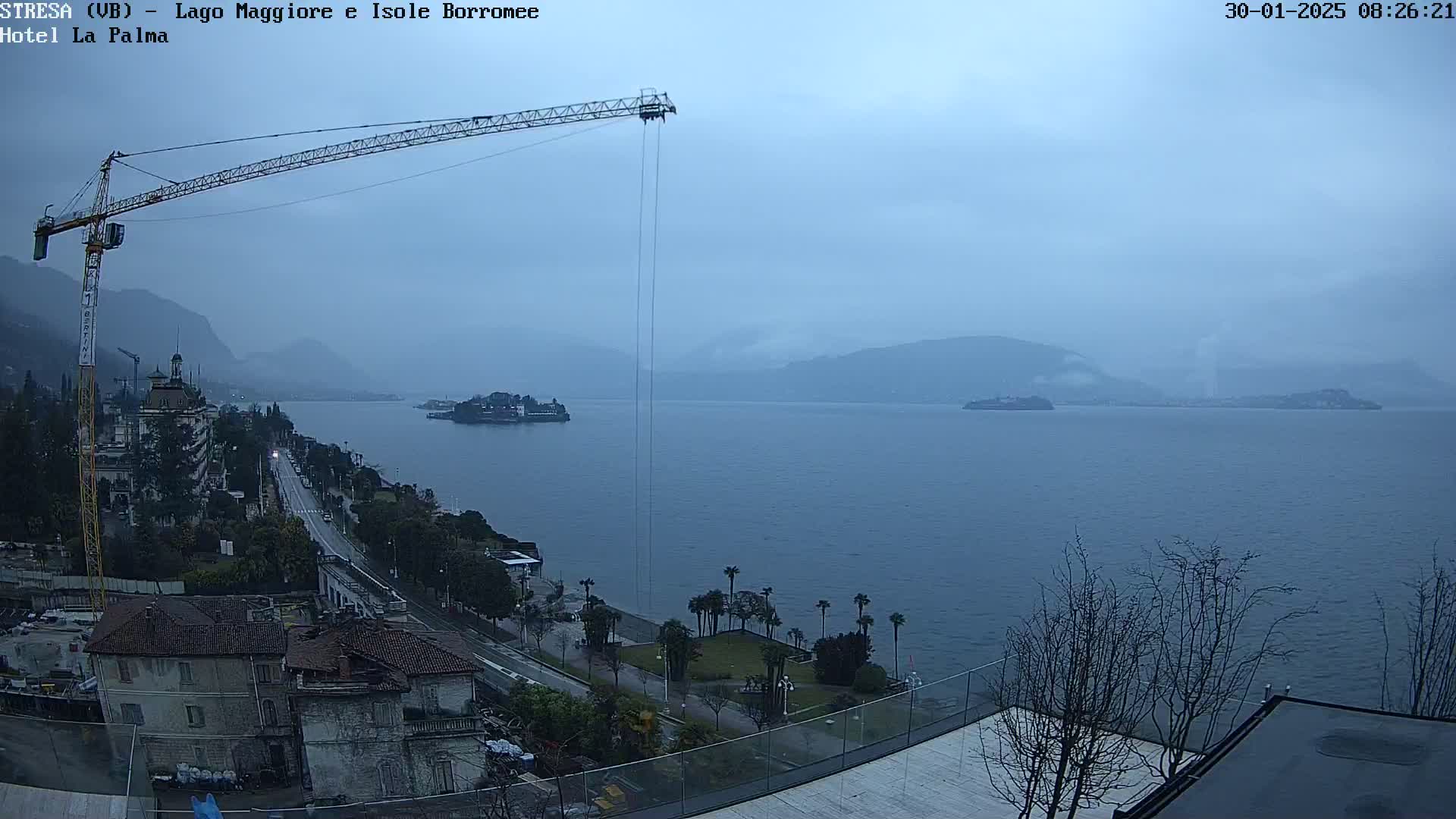 Stresa, Lake Maggiore & Borromean Islands Live Cam - Stresa, Piedmont, Italy