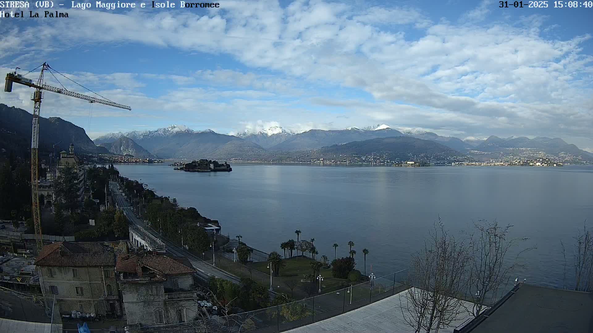 Stresa, Lake Maggiore & Borromean Islands Live Cam - Stresa, Piedmont, Italy