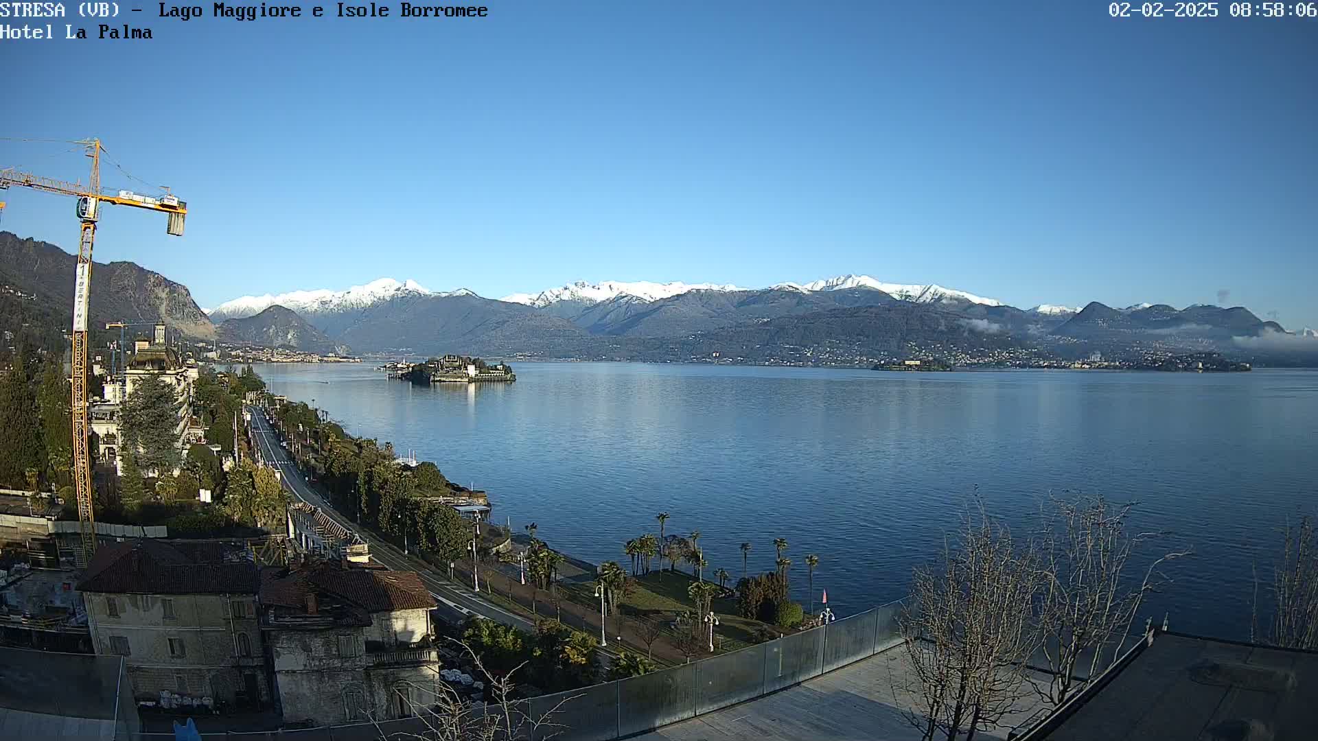 Stresa, Lake Maggiore & Borromean Islands Live Cam - Stresa, Piedmont, Italy