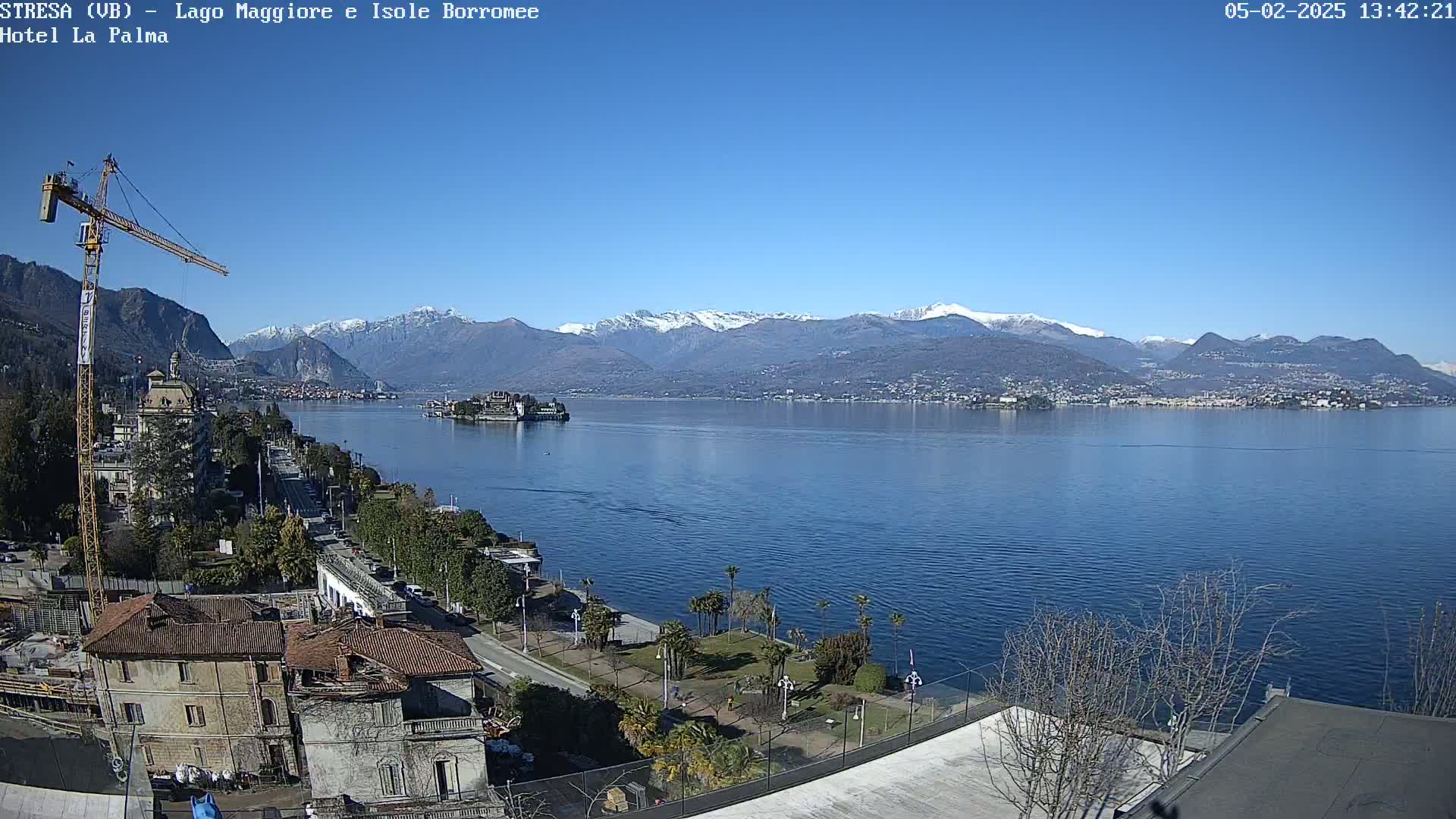 Stresa, Lake Maggiore & Borromean Islands Live Cam - Stresa, Piedmont, Italy