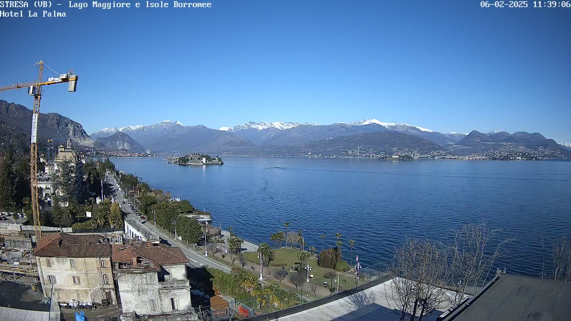 Stresa, Lake Maggiore & Borromean Islands Live Cam - Stresa, Piedmont, Italy