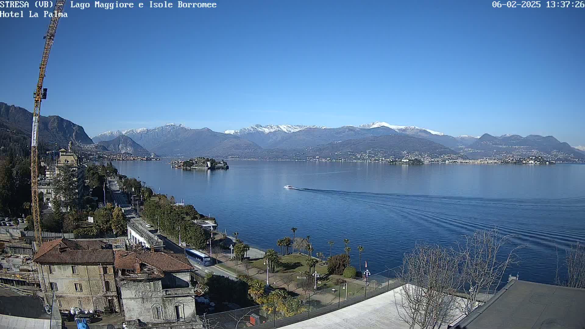 Stresa, Lake Maggiore & Borromean Islands Live Cam - Stresa, Piedmont, Italy