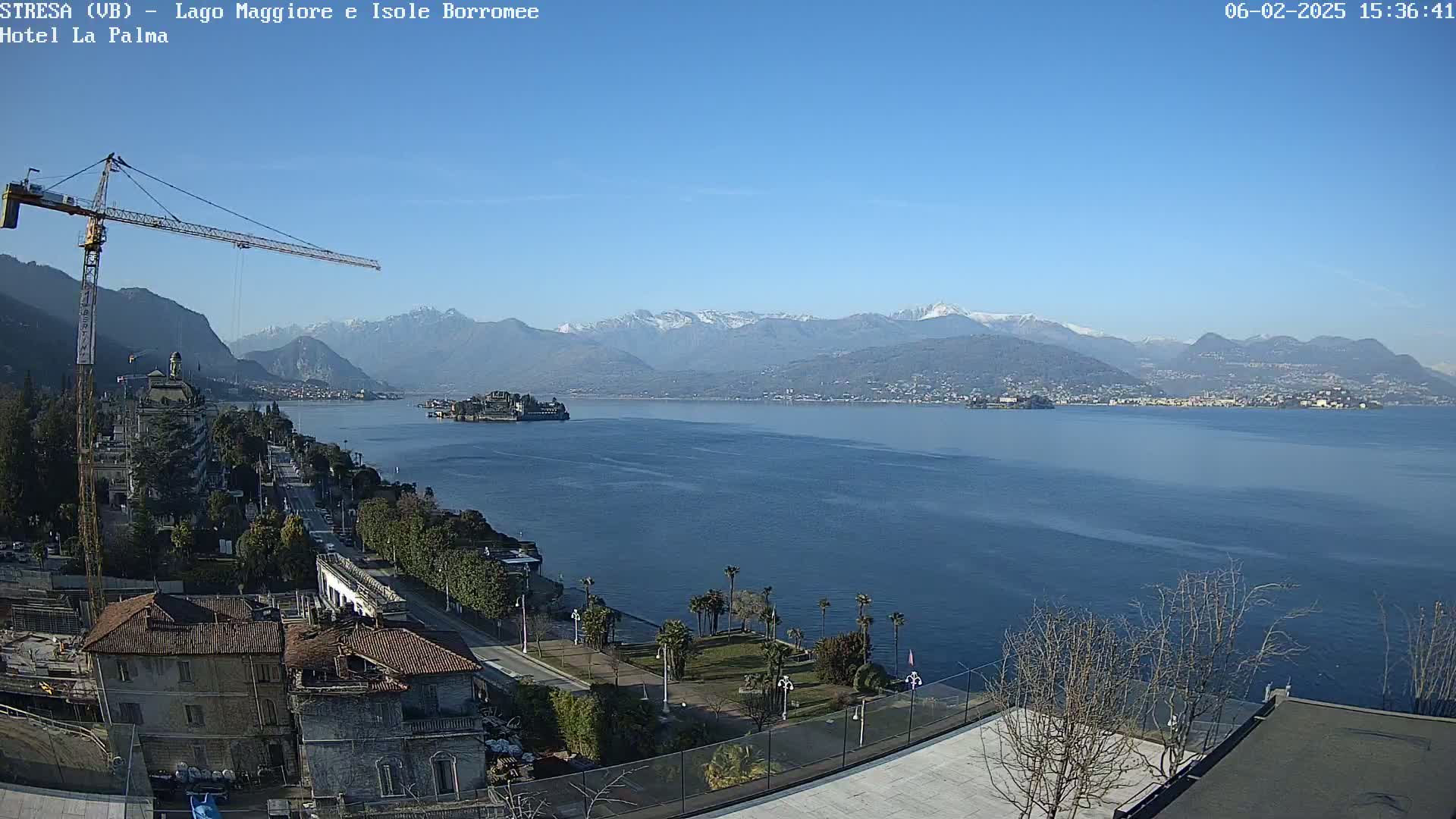 Stresa, Lake Maggiore & Borromean Islands Live Cam - Stresa, Piedmont, Italy