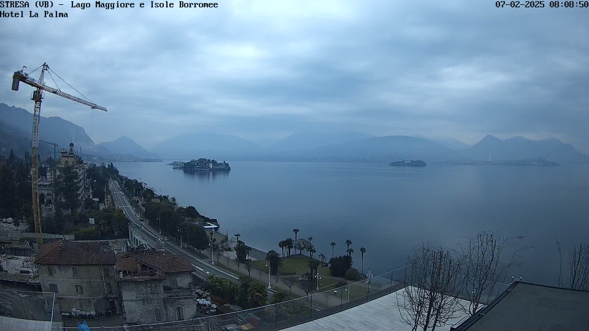 Stresa, Lake Maggiore & Borromean Islands Live Cam - Stresa, Piedmont, Italy