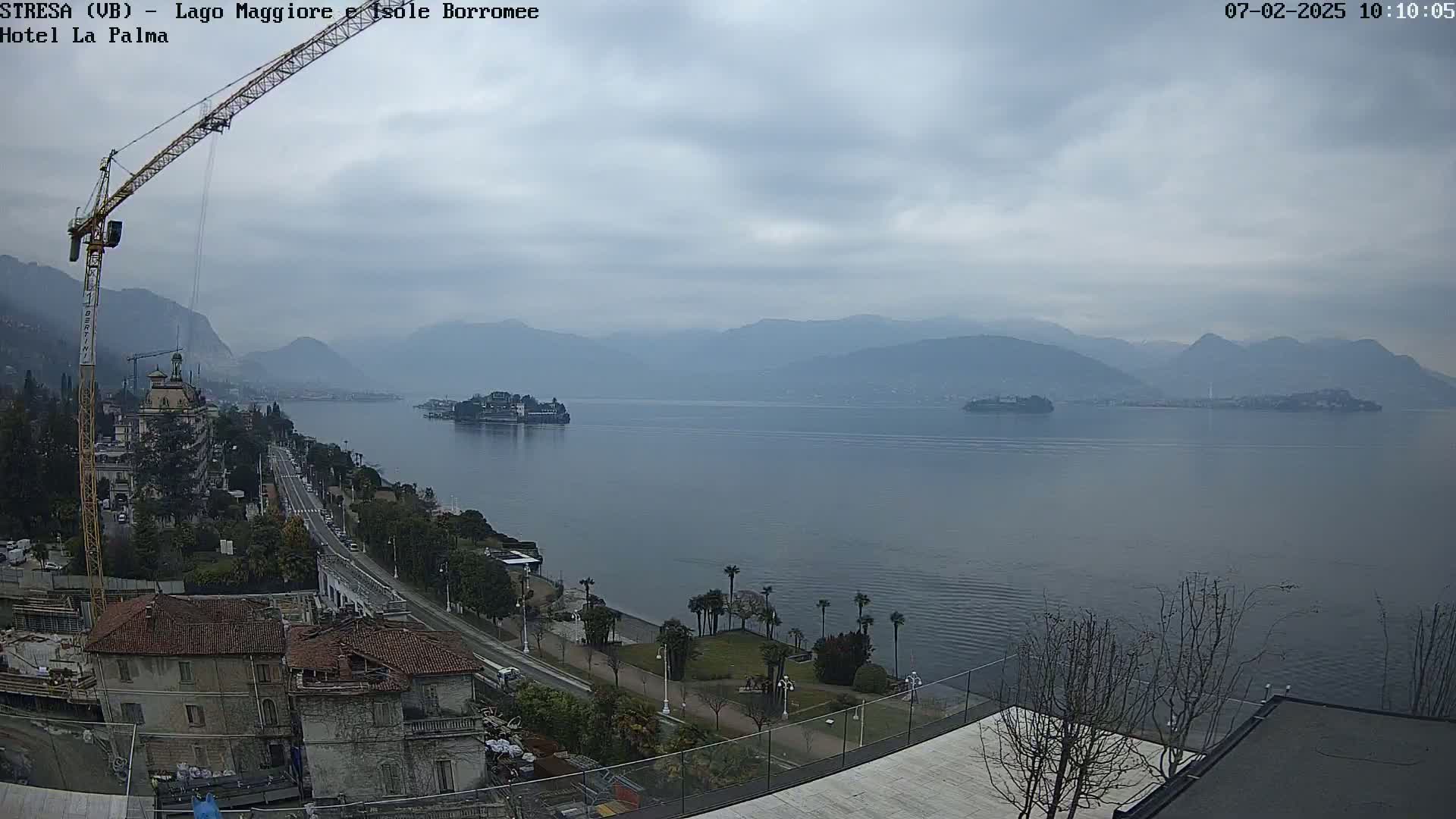 Stresa, Lake Maggiore & Borromean Islands Live Cam - Stresa, Piedmont, Italy