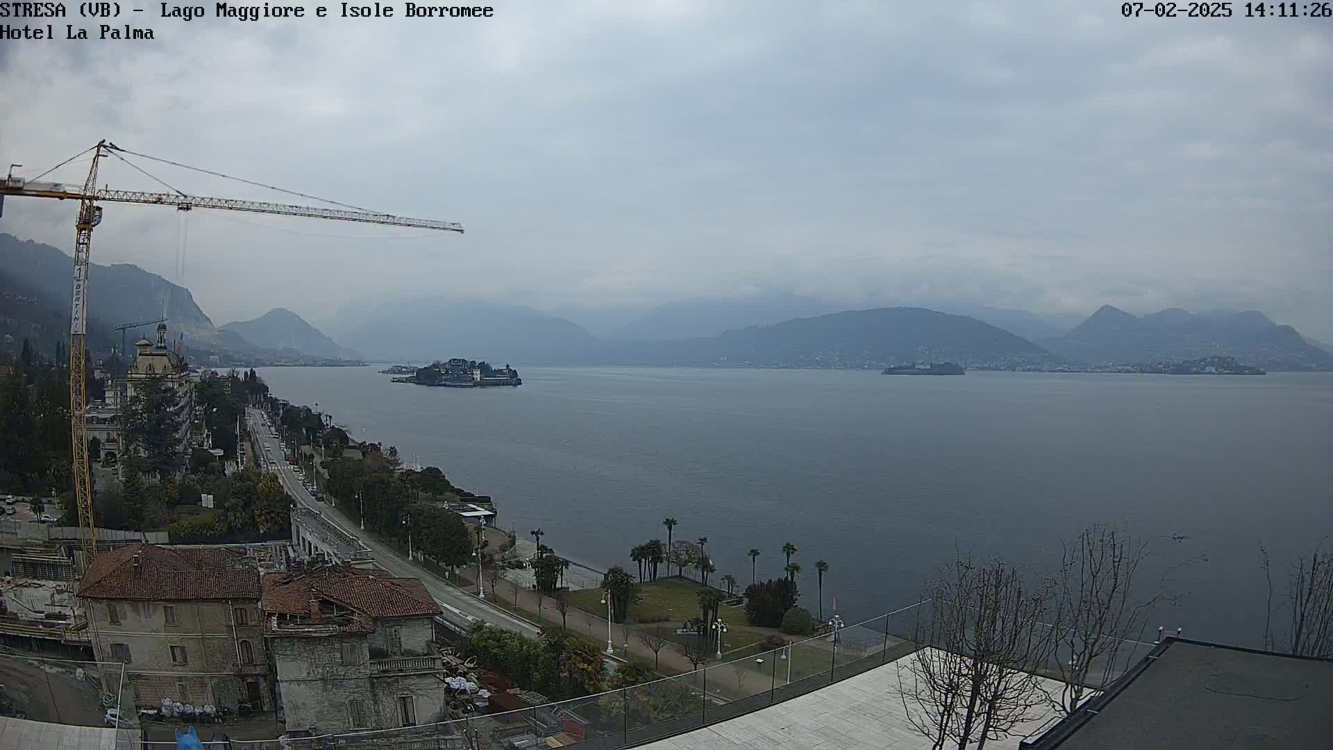 Stresa, Lake Maggiore & Borromean Islands Live Cam - Stresa, Piedmont, Italy