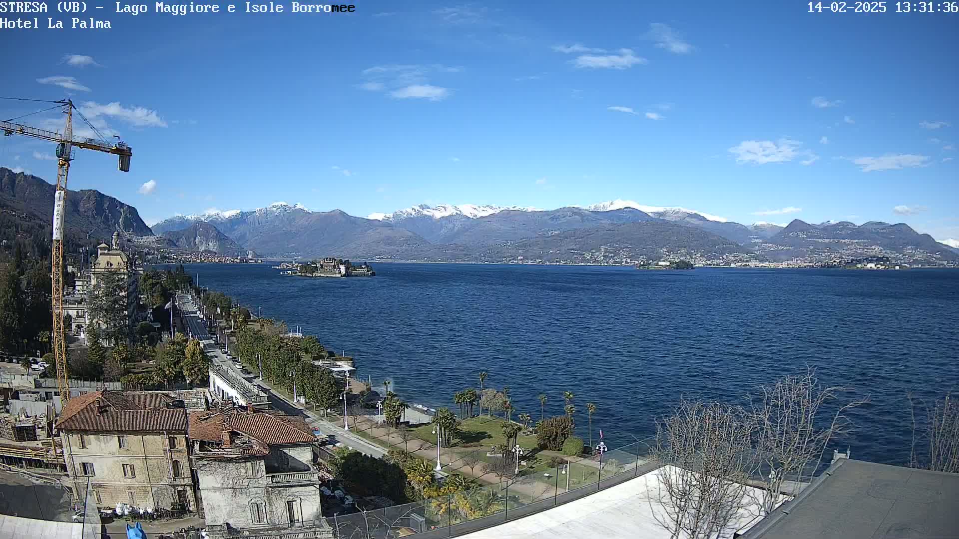 Stresa, Lake Maggiore & Borromean Islands Live Cam - Stresa, Piedmont, Italy
