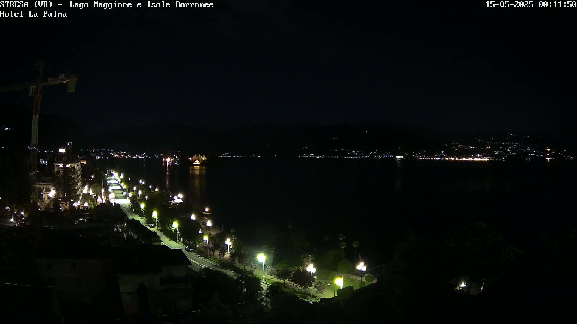 Stresa, Lake Maggiore & Borromean Islands Live Cam - Stresa, Piedmont, Italy