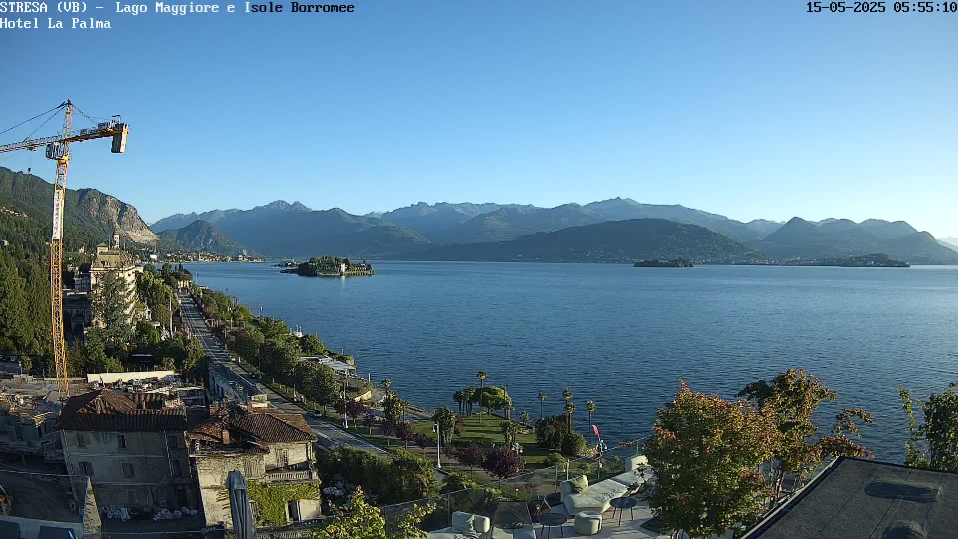 Stresa, Lake Maggiore & Borromean Islands Live Cam - Stresa, Piedmont, Italy