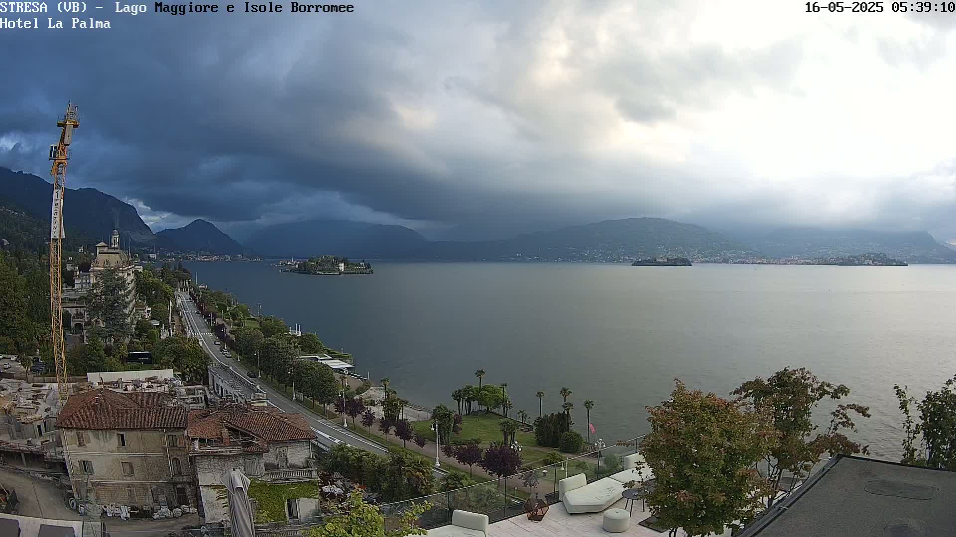 Stresa, Lake Maggiore & Borromean Islands Live Cam - Stresa, Piedmont, Italy
