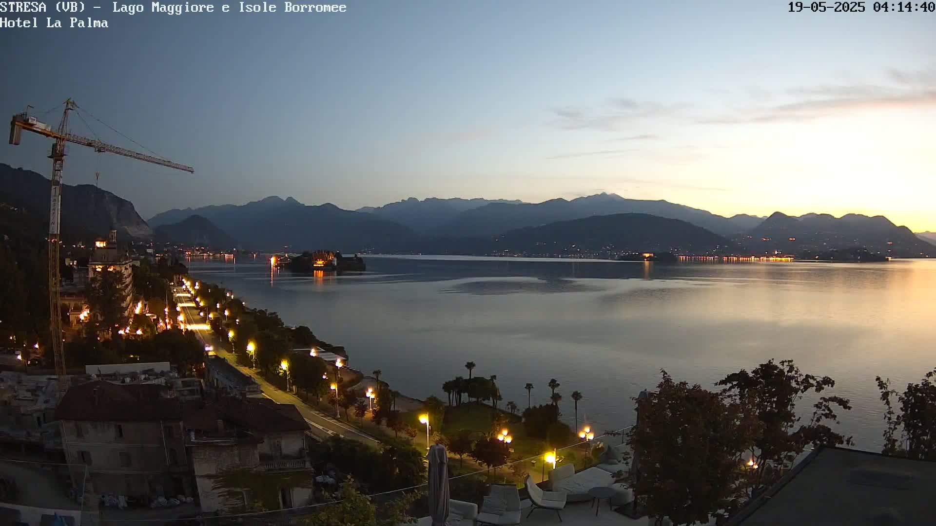 Stresa, Lake Maggiore & Borromean Islands Live Cam - Stresa, Piedmont, Italy