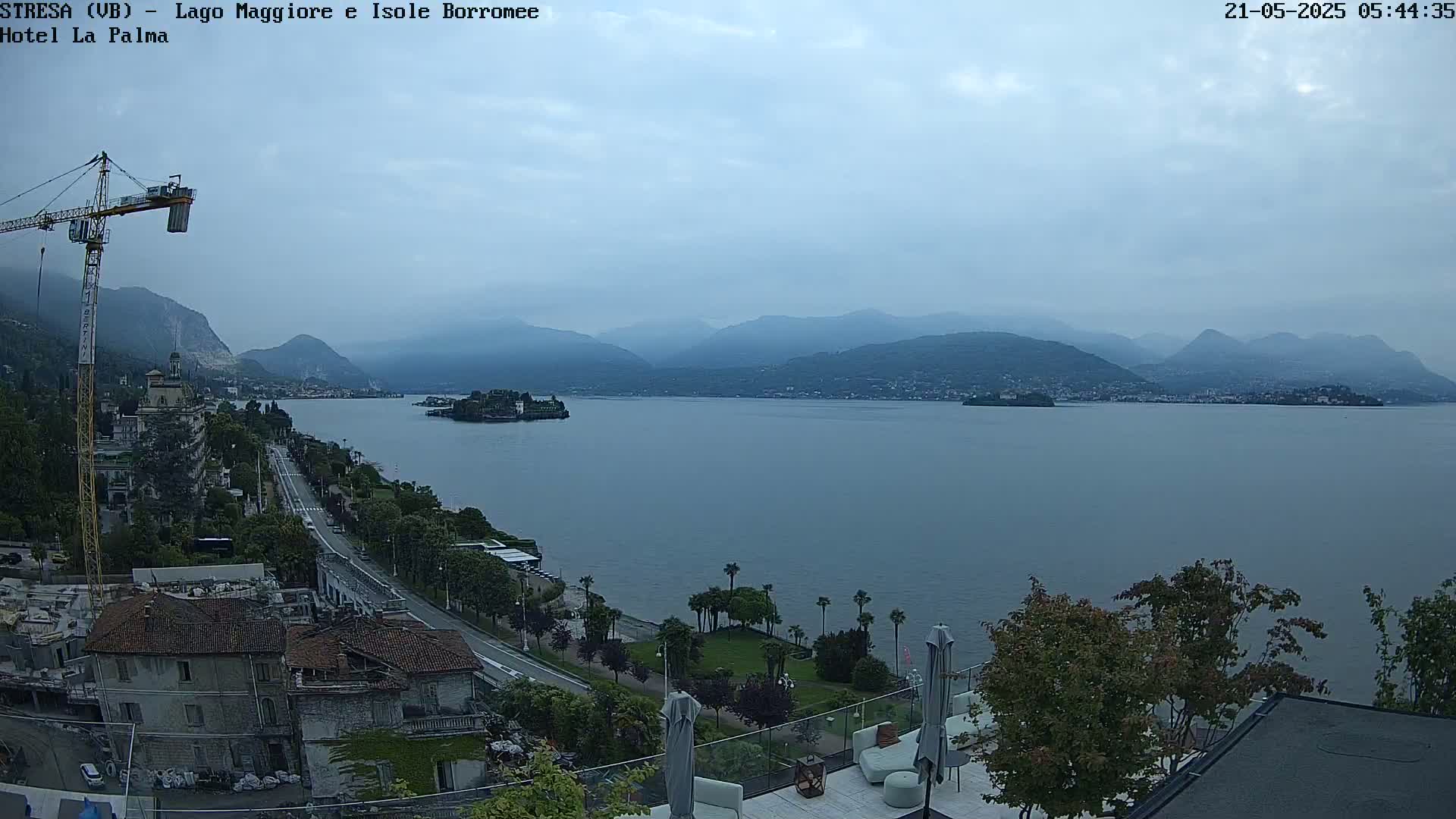 Stresa, Lake Maggiore & Borromean Islands Live Cam - Stresa, Piedmont, Italy