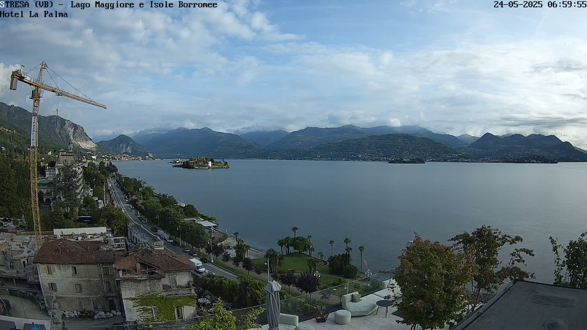 Stresa, Lake Maggiore & Borromean Islands Live Cam - Stresa, Piedmont, Italy