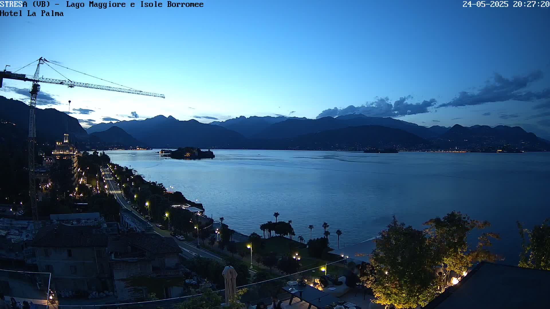 Stresa, Lake Maggiore & Borromean Islands Live Cam - Stresa, Piedmont, Italy