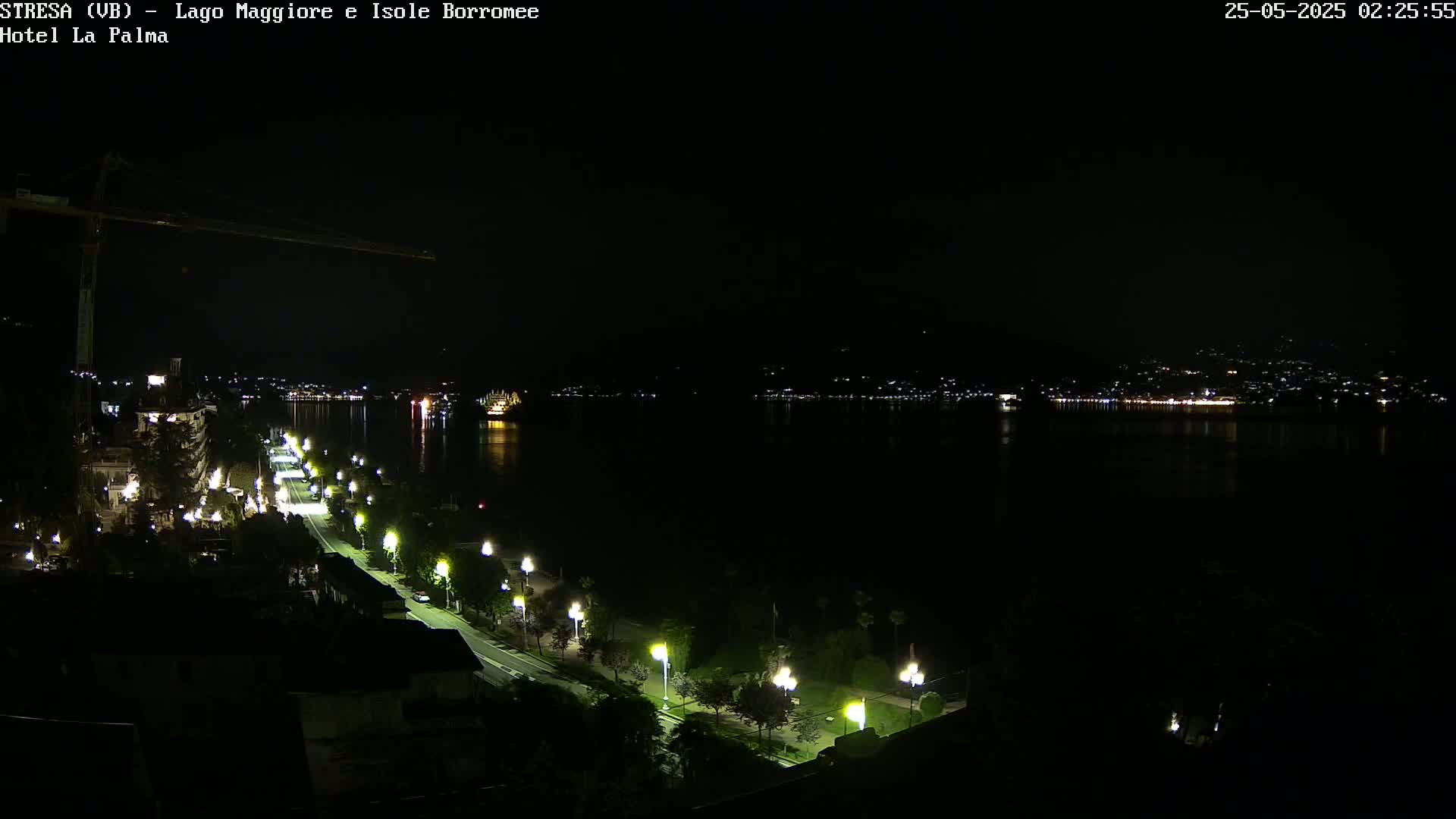 Stresa, Lake Maggiore & Borromean Islands Live Cam - Stresa, Piedmont, Italy