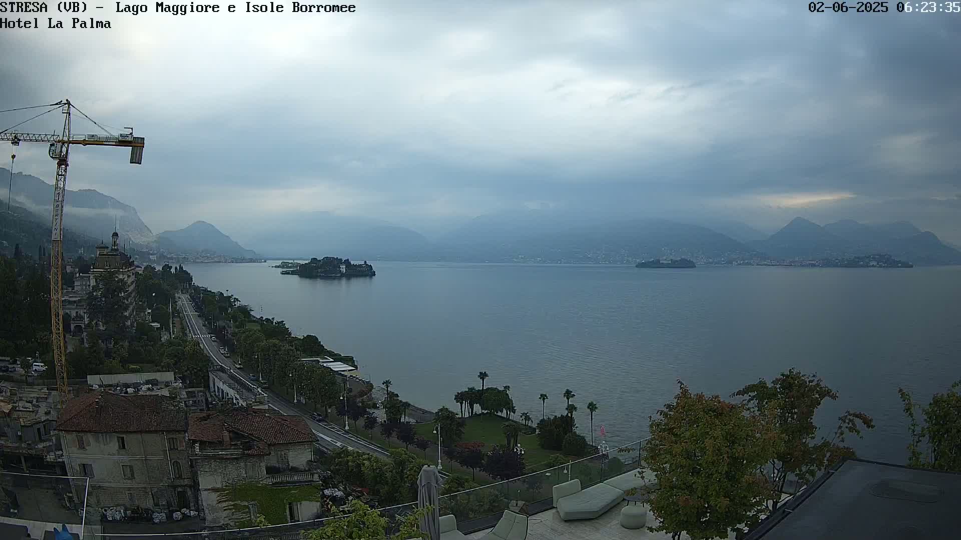 Stresa, Lake Maggiore & Borromean Islands Live Cam - Stresa, Piedmont, Italy